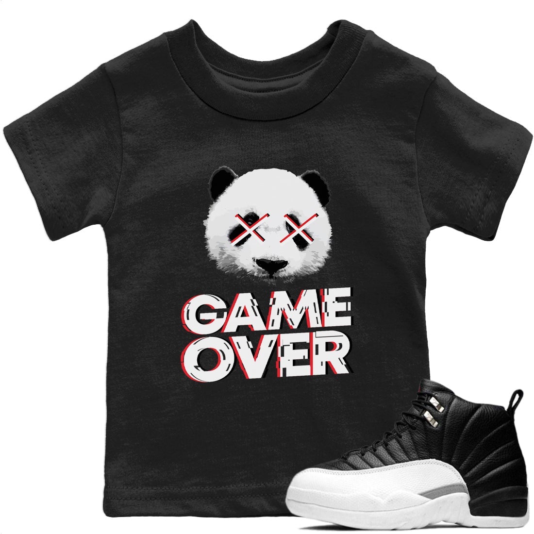 Game Over Kids Tops - Air Jordan 12 Playoffs