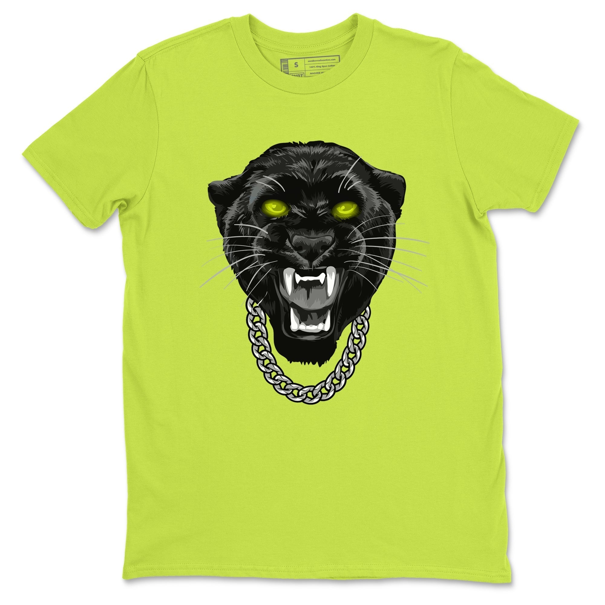 Gangster Black Cat snkmatch Tees - Air Foamposite One Black Volt