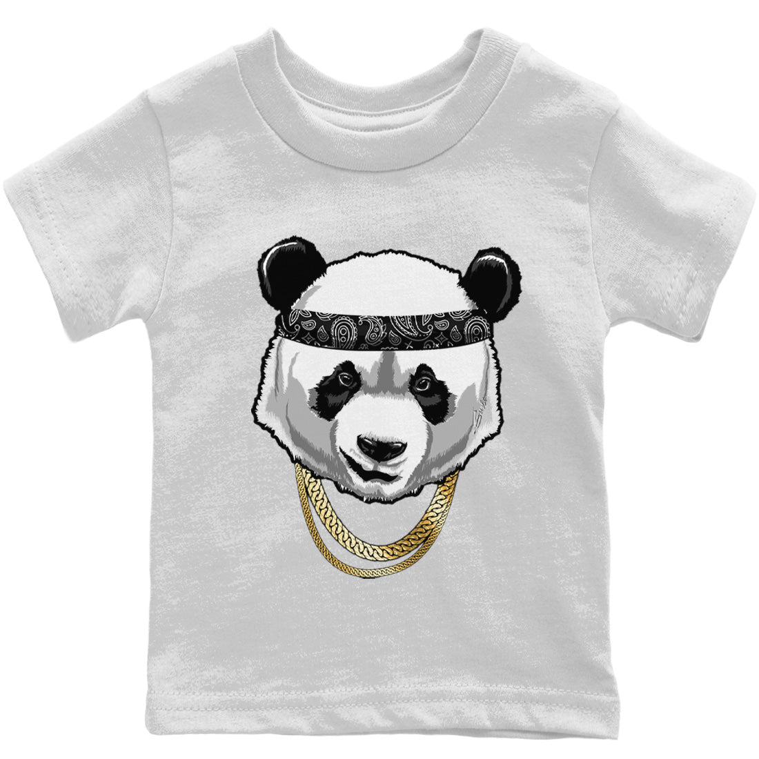Gangster Panda Kids Tops - Air Jordan 12 Black Taxi