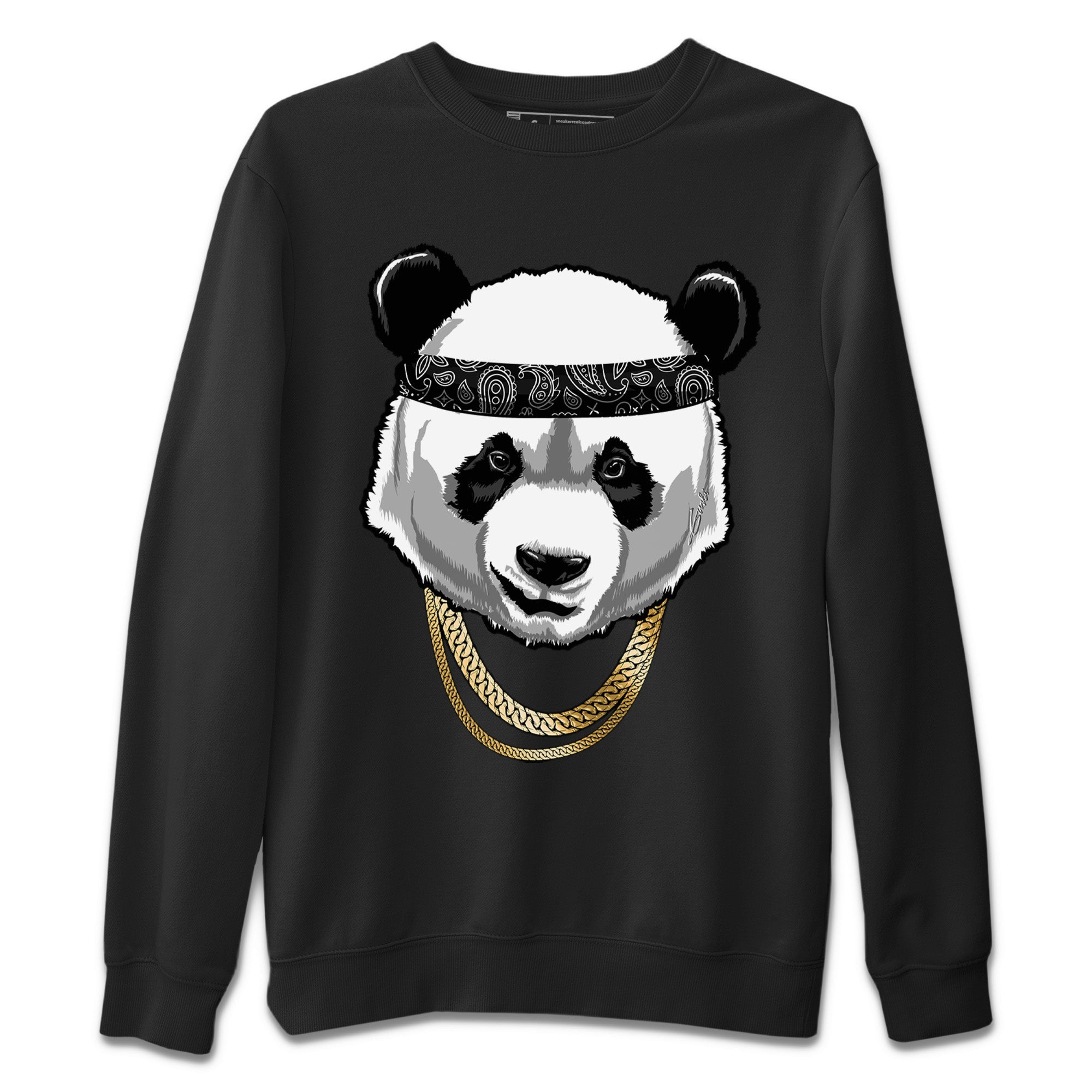 Gangster Panda Unisex Tops - Air Jordan 12 Black Taxi