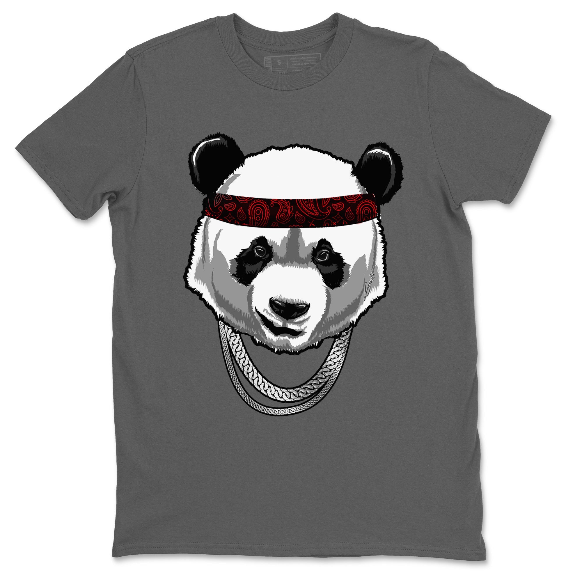 Gangster Panda Unisex Tops - Air Jordan 4 Black Canvas
