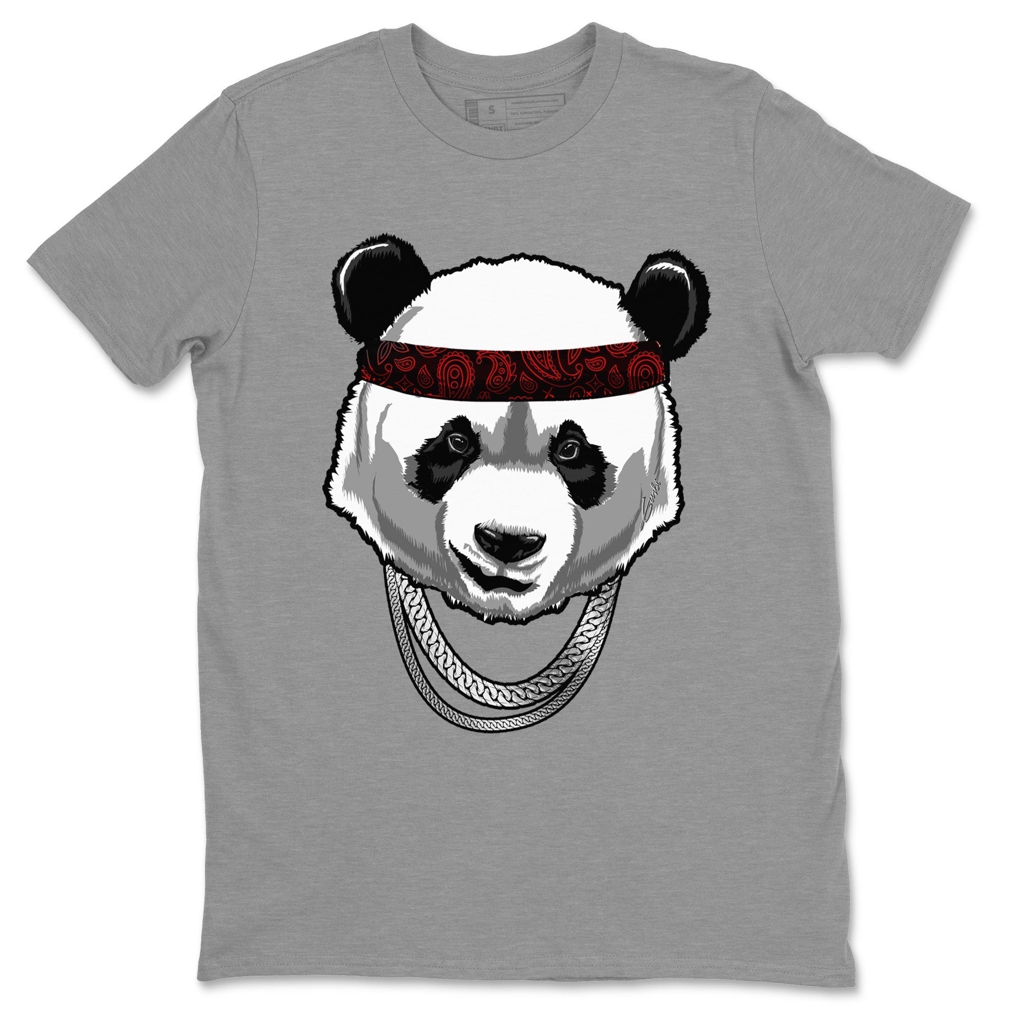 Gangster Panda Unisex Tops - Air Jordan 4 Black Canvas