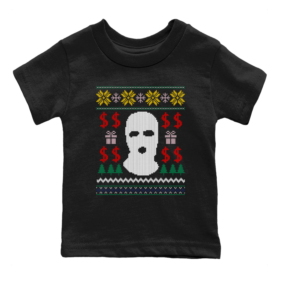 Gangster Ugly Sweater snkmatch Tees Kids - Air Force 3 Blue Void and Tour Yellow