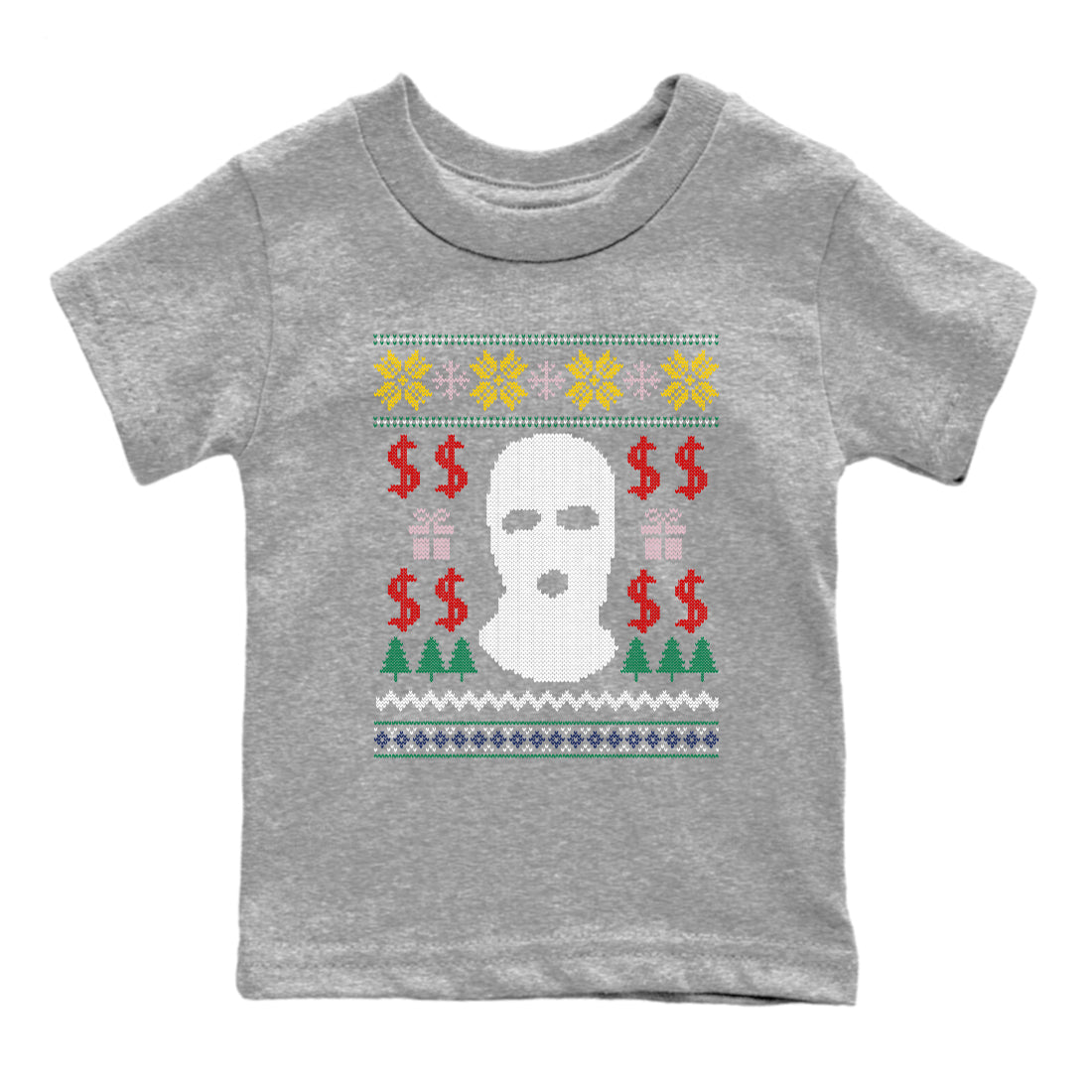 Gangster Ugly Sweater snkmatch Tees Kids - Air Force 3 Blue Void and Tour Yellow