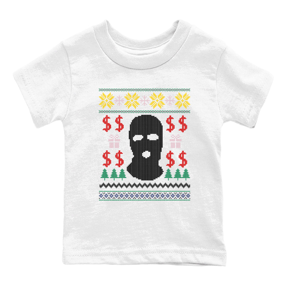 Gangster Ugly Sweater snkmatch Tees Kids - Air Force 3 Blue Void and Tour Yellow