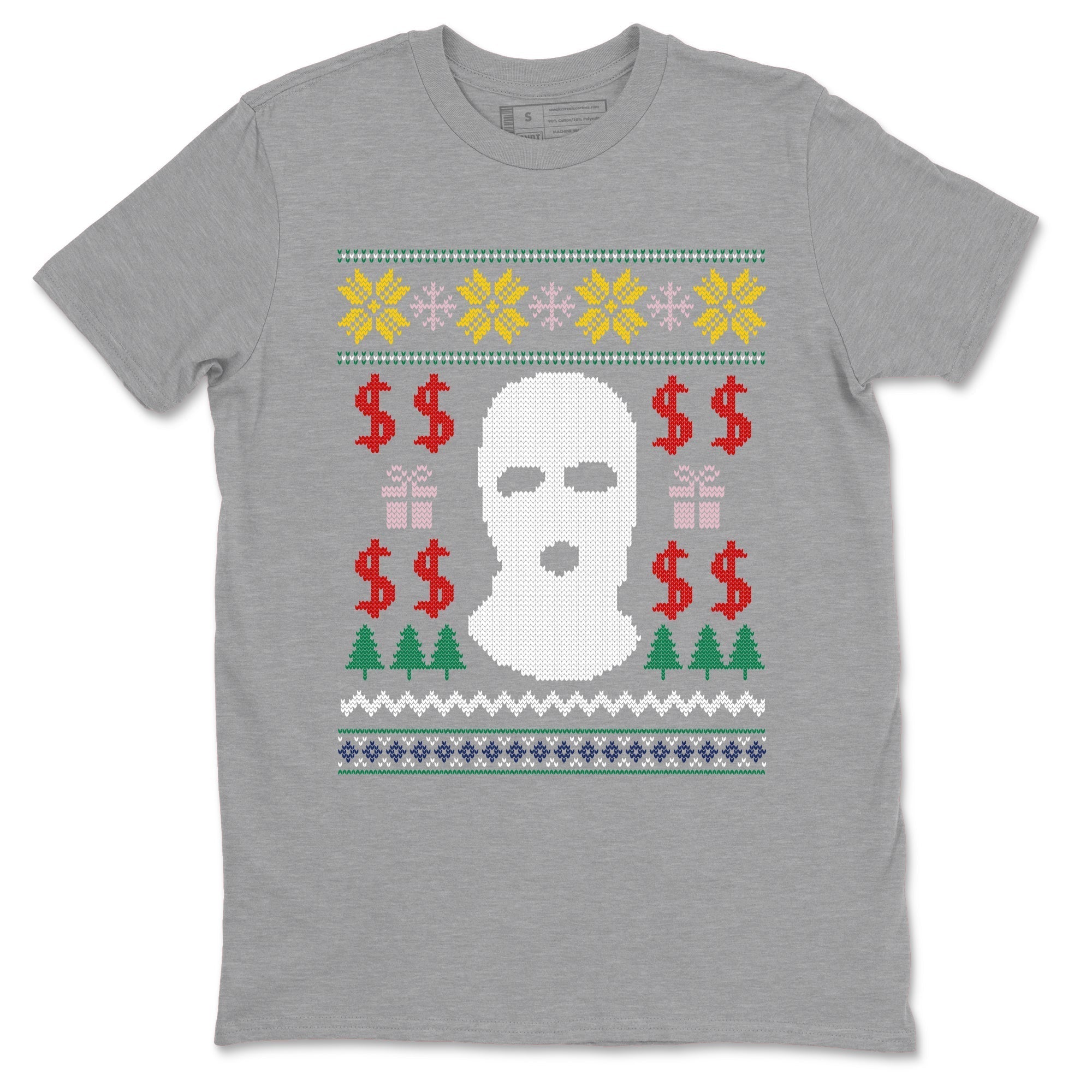Gangster Ugly Sweater snkmatch Tees - Air Force 3 Blue Void and Tour Yellow