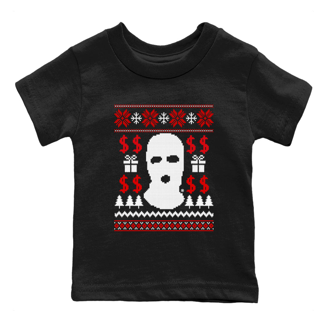 Gangster Ugly Sweater snkmatch Tees Kids - Air Jordan 1 Black Toe Reimagined