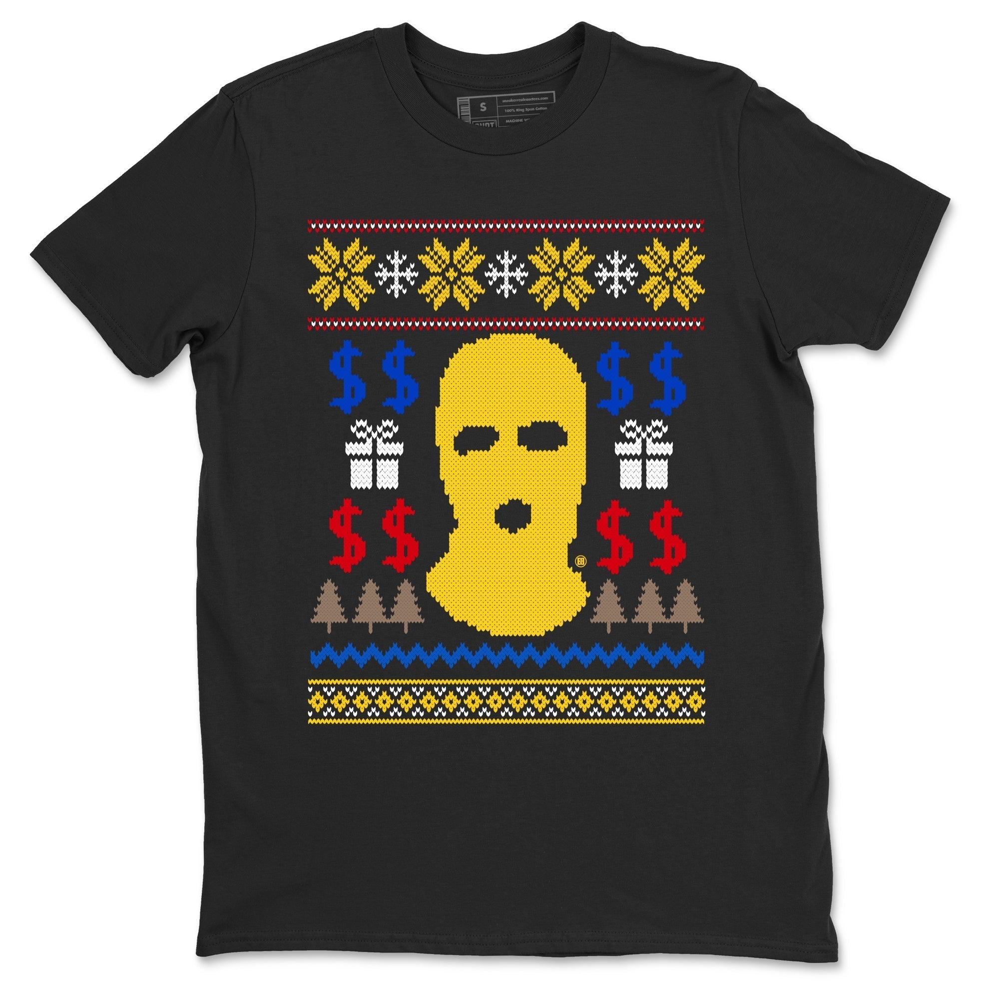 Gangster Ugly Sweater snkmatch Tees - Air Jordan 1 Travis Scott Canary