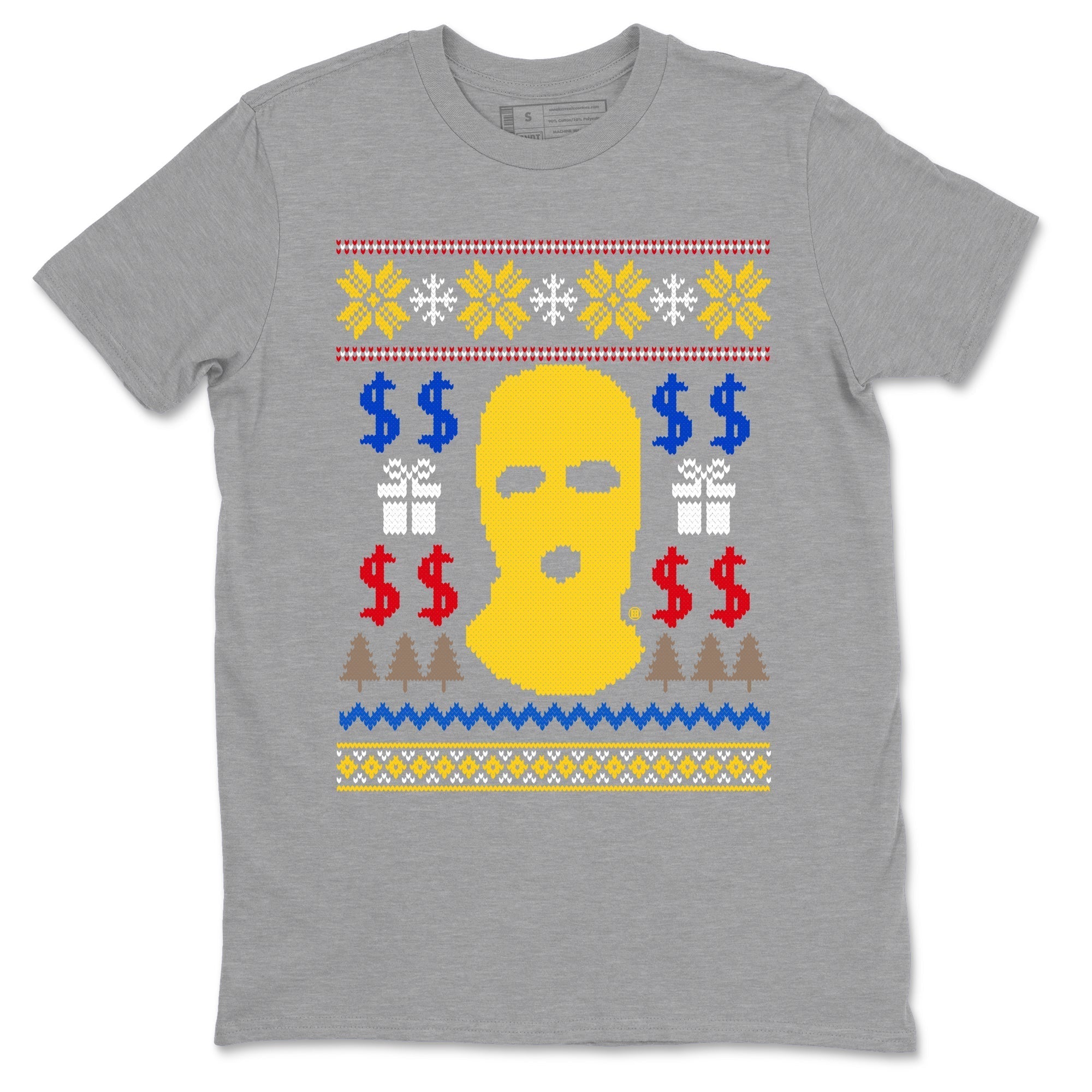 Gangster Ugly Sweater snkmatch Tees - Air Jordan 1 Travis Scott Canary