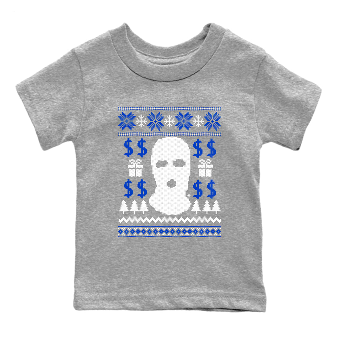 Gangster Ugly Sweater snkmatch Tees Kids - Air Jordan 12 Blueberry