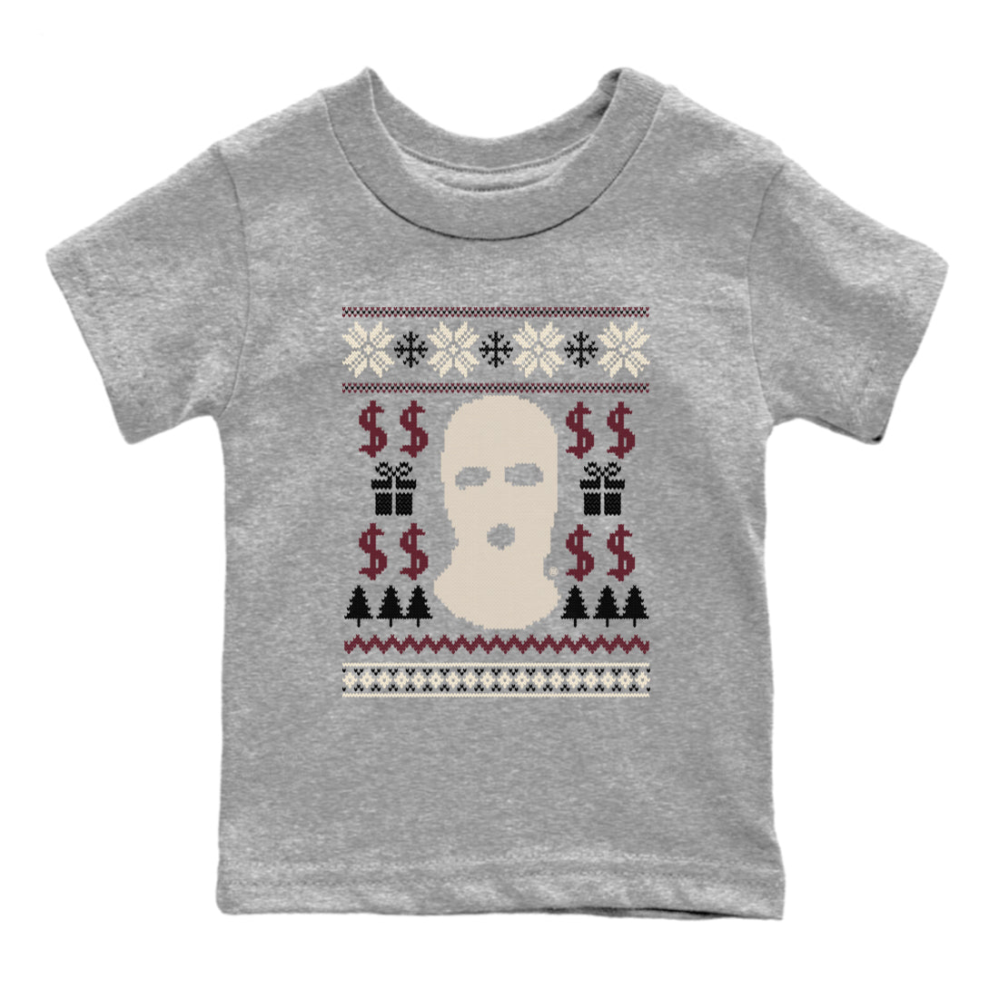 Gangster Ugly Sweater snkmatch Tees Kids - Air Jordan 4 A Ma Maniere x Fossil Stone