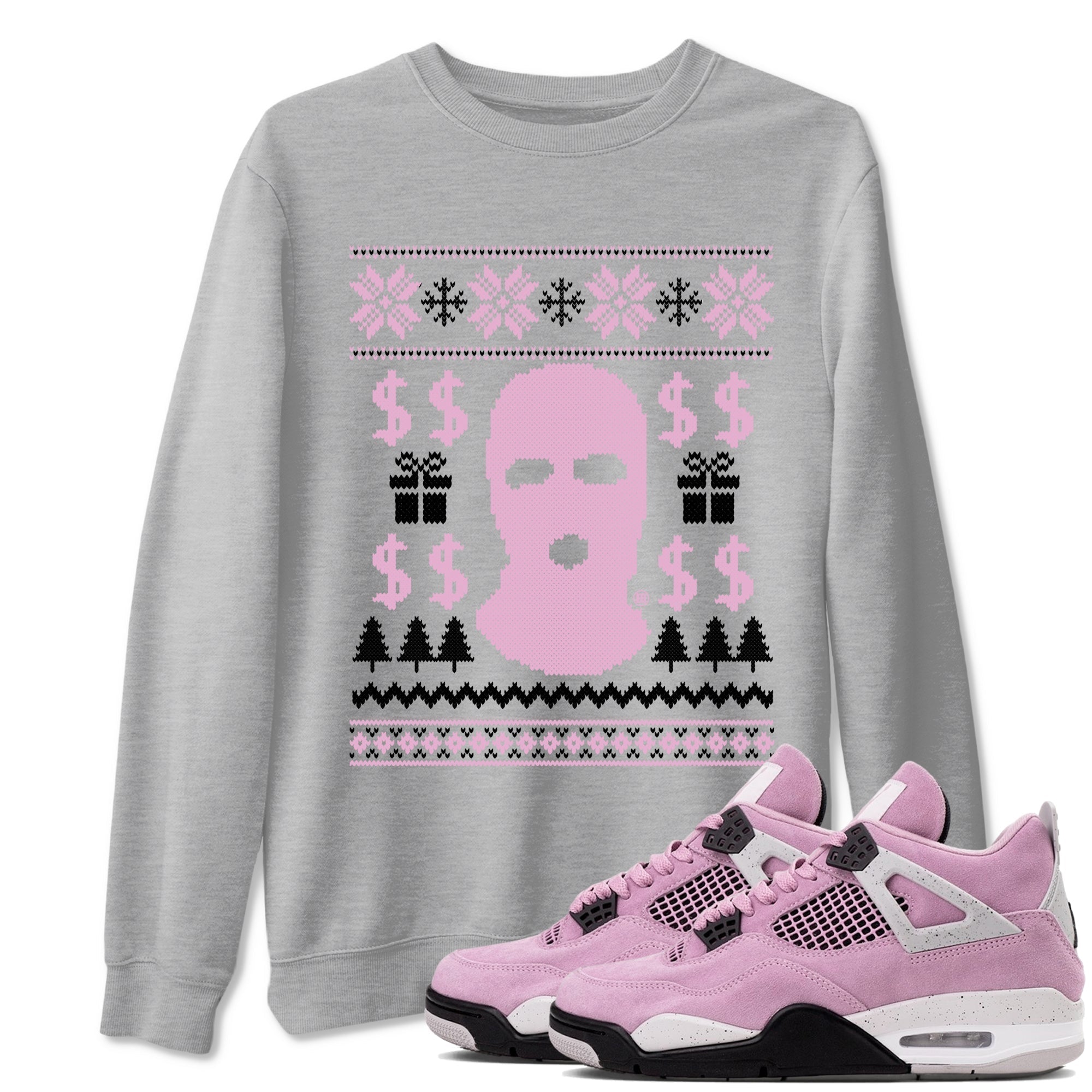 Gangster Ugly Sweater snkmatch Tees - Air Jordan 4 Orchid