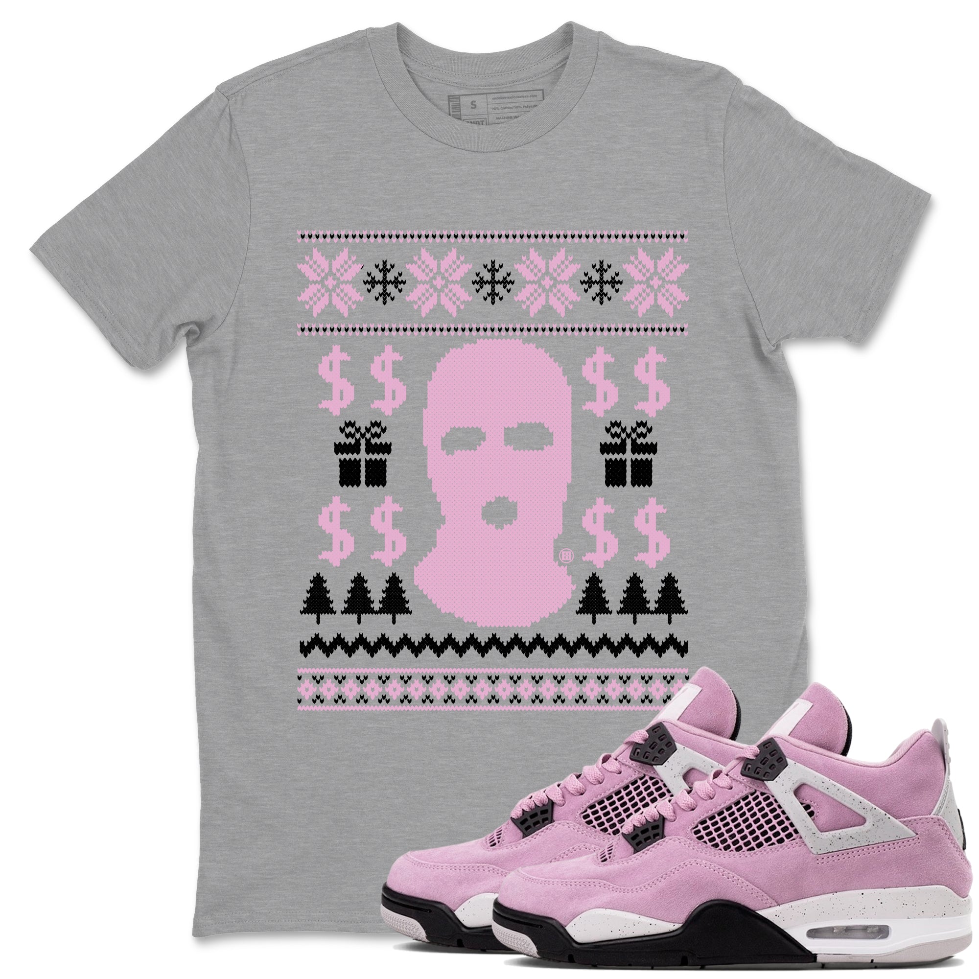 Gangster Ugly Sweater snkmatch Tees - Air Jordan 4 Orchid