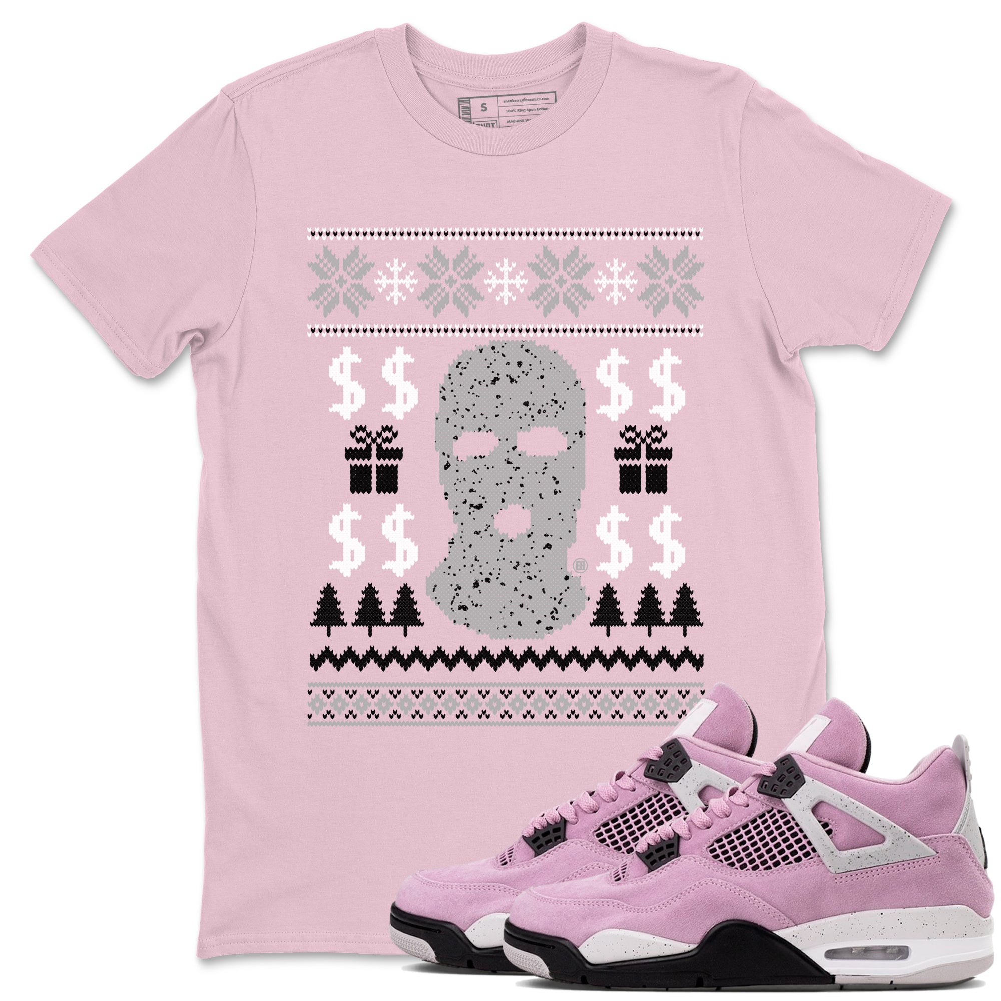 Gangster Ugly Sweater snkmatch Tees - Air Jordan 4 Orchid