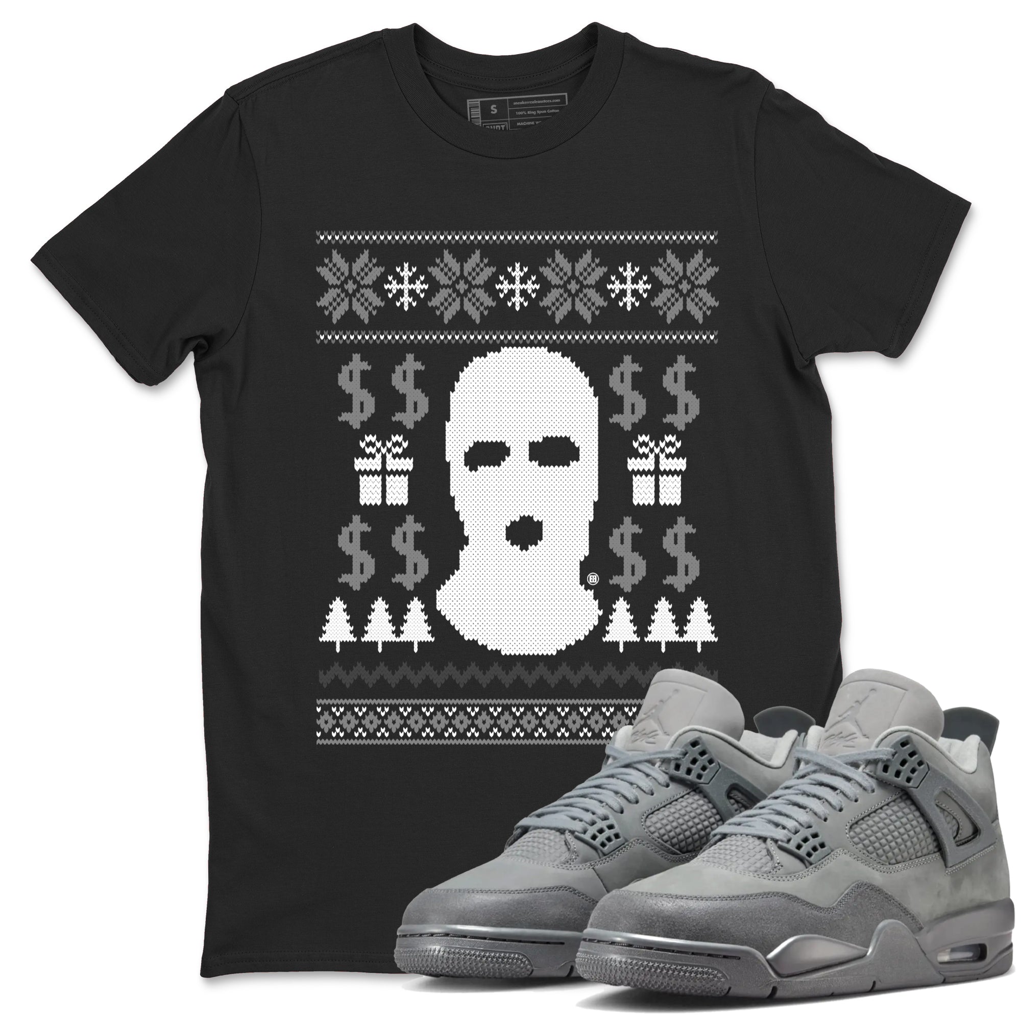Gangster Ugly Sweater snkmatch Tees - Air Jordan 4 Wet Cement
