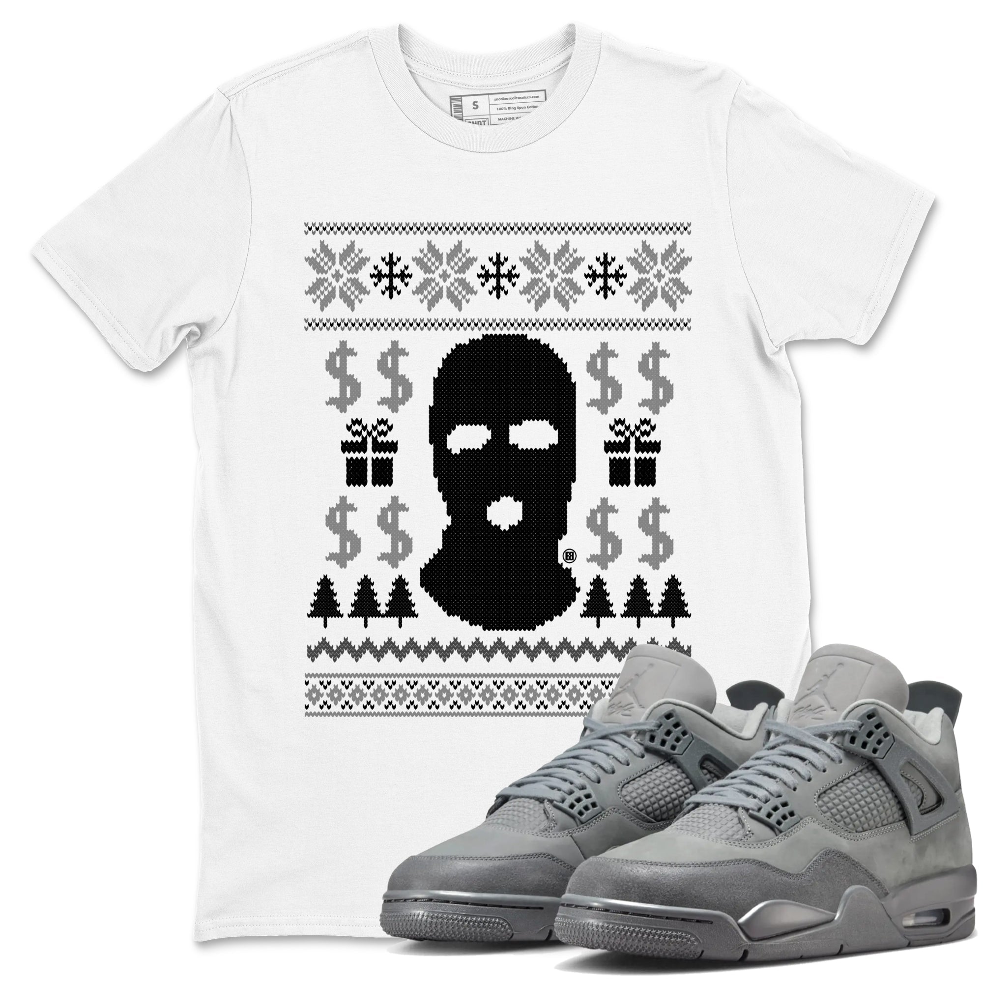 Gangster Ugly Sweater snkmatch Tees - Air Jordan 4 Wet Cement