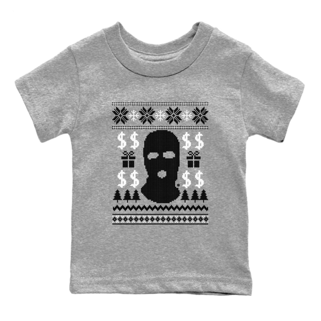 Gangster Ugly Sweater snkmatch Tees Kids - Air Jordan 4 White Thunder