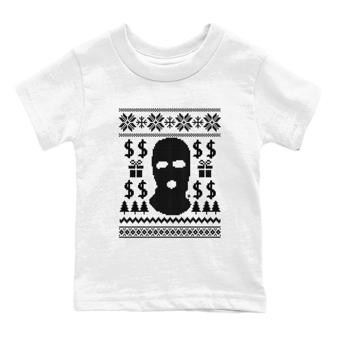 Gangster Ugly Sweater snkmatch Tees Kids - Air Jordan 4 White Thunder