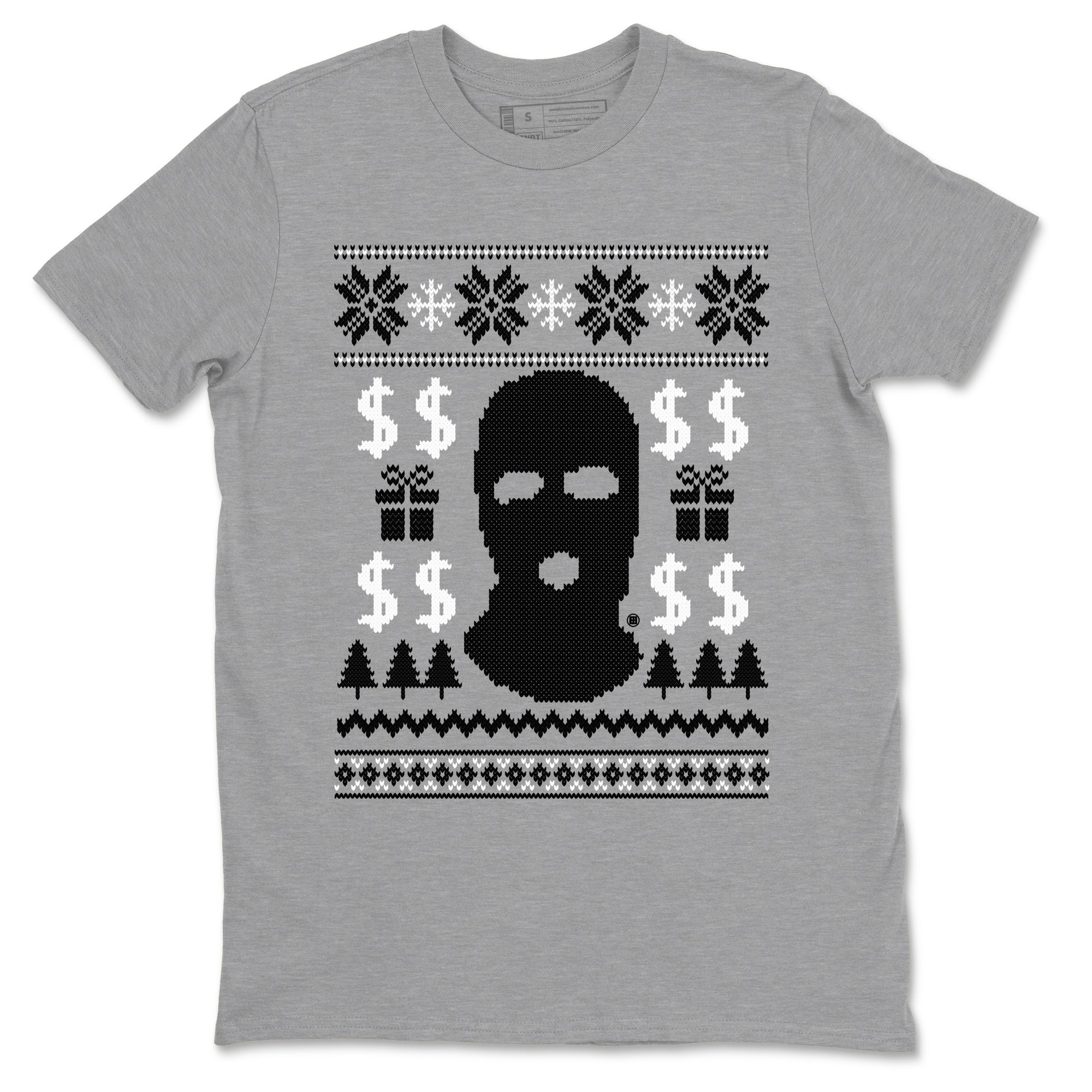 Gangster Ugly Sweater snkmatch Tees - Air Jordan 4 White Thunder