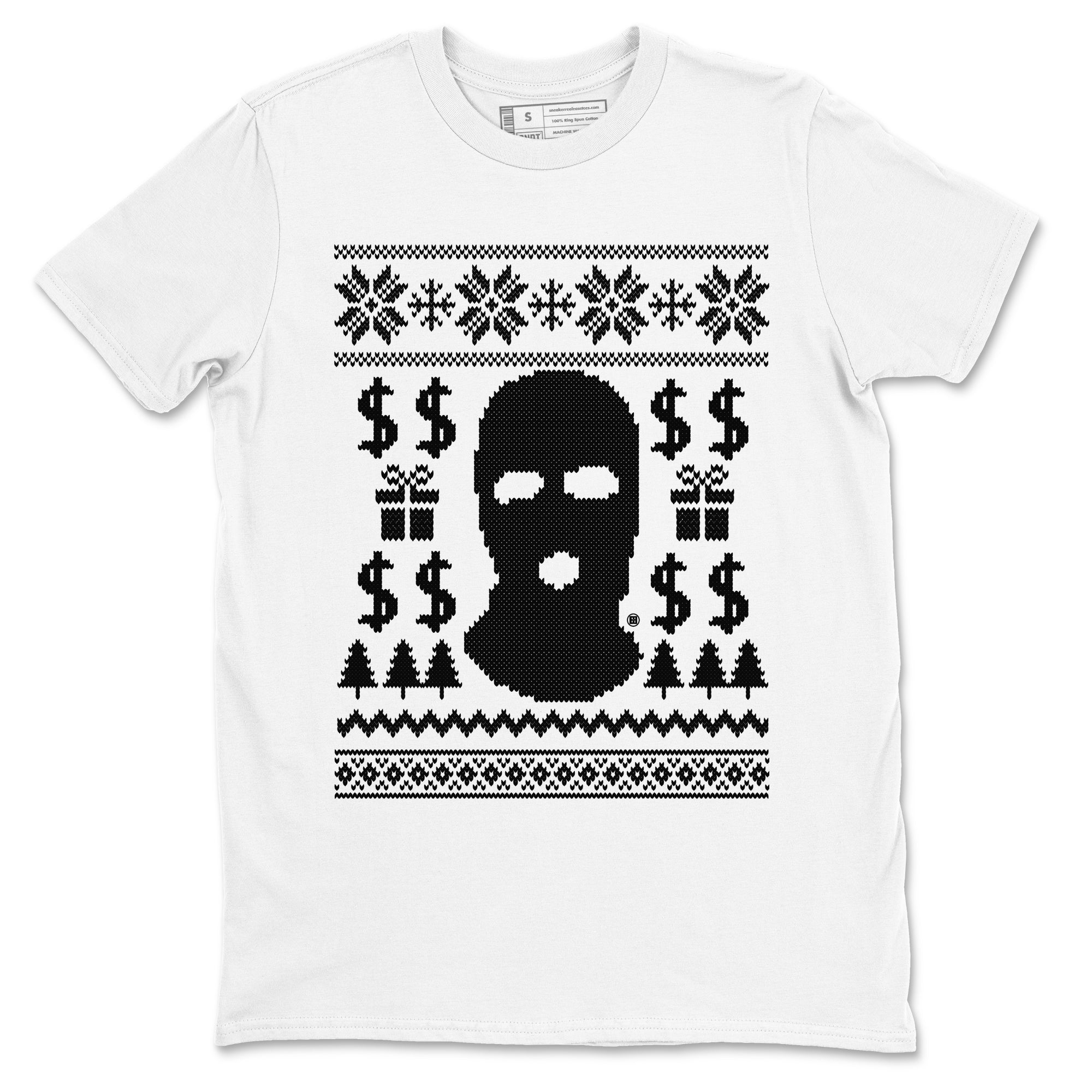 Gangster Ugly Sweater snkmatch Tees - Air Jordan 4 White Thunder