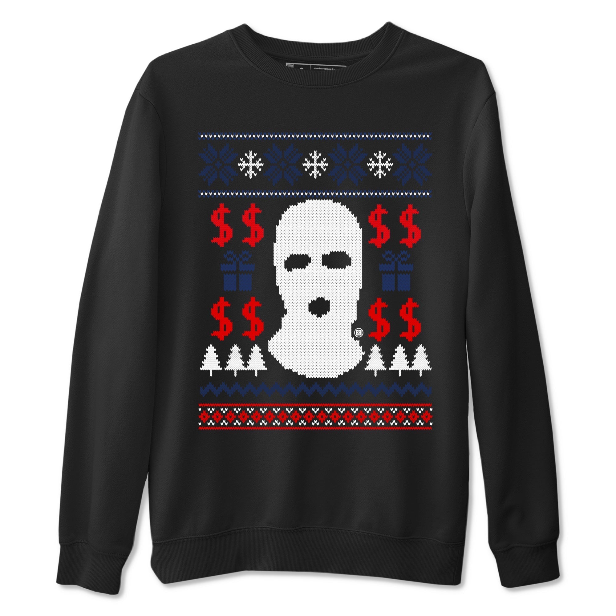 Gangster Ugly Sweater snkmatch Tees - Air Jordan 6 White And Midnight Navy
