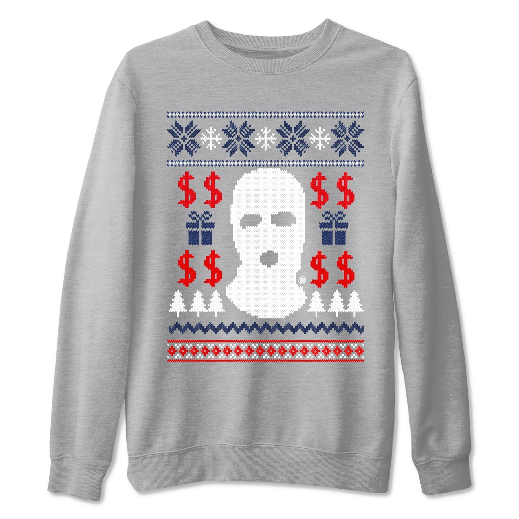 Gangster Ugly Sweater snkmatch Tees - Air Jordan 6 White And Midnight Navy