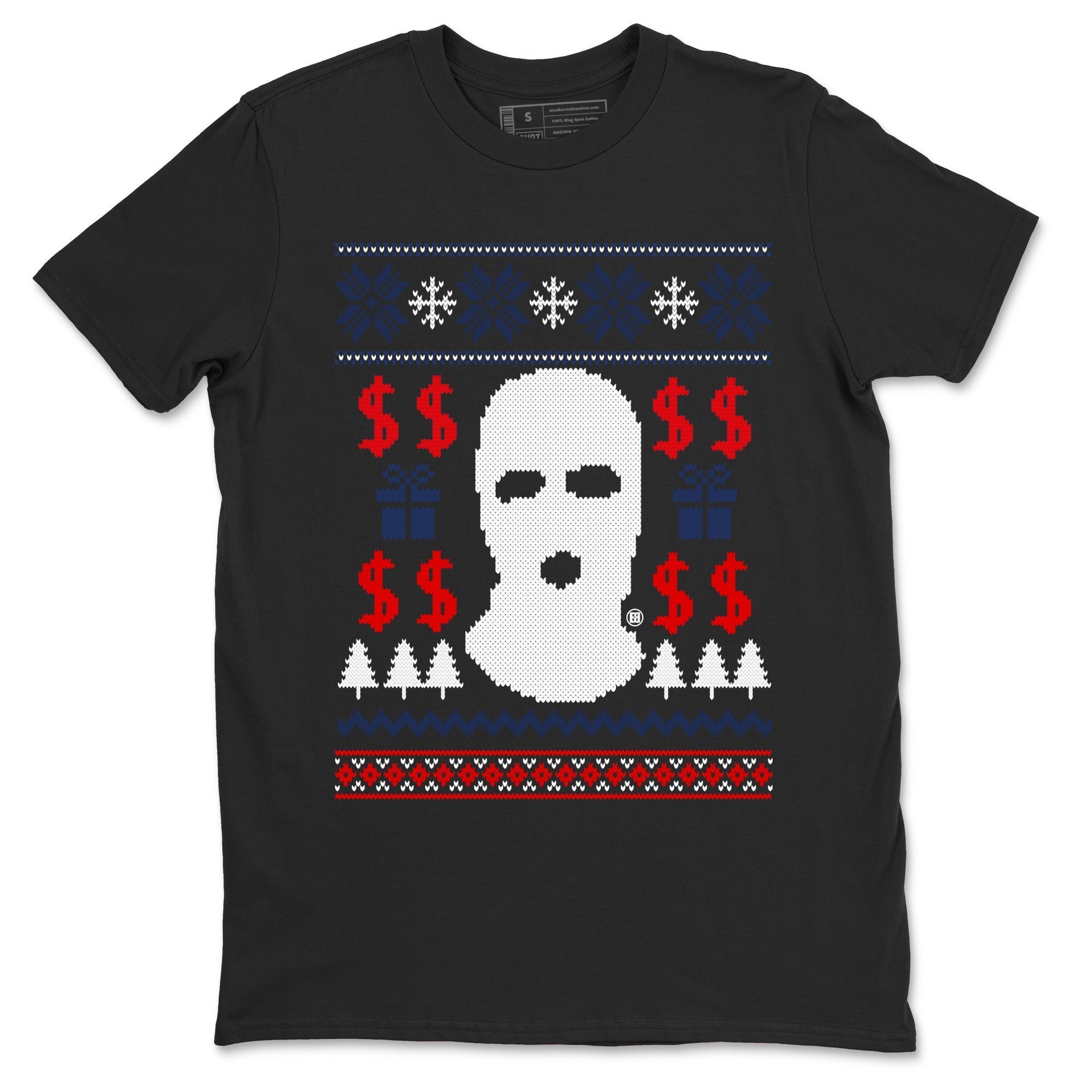 Gangster Ugly Sweater snkmatch Tees - Air Jordan 6 White And Midnight Navy