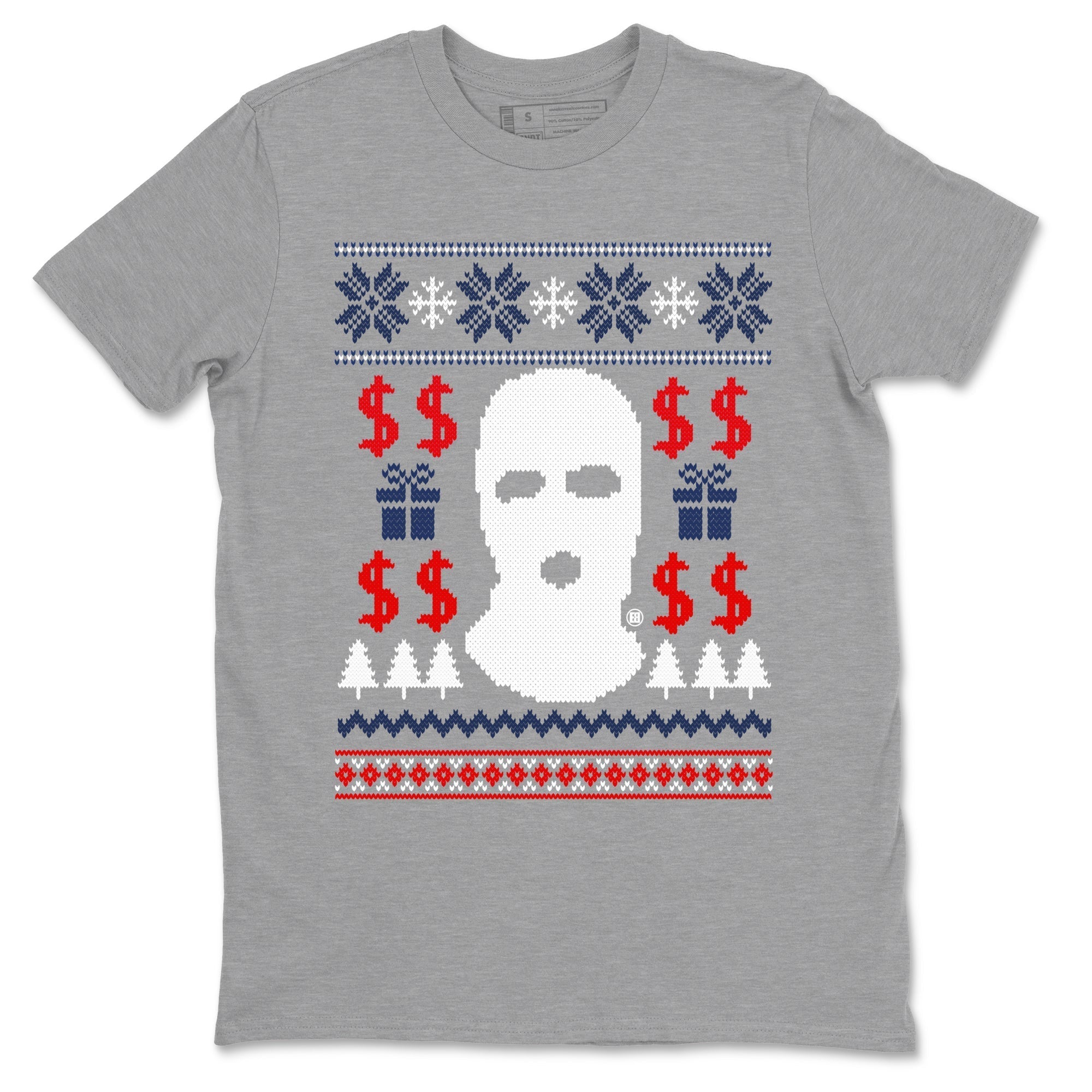 Gangster Ugly Sweater snkmatch Tees - Air Jordan 6 White And Midnight Navy