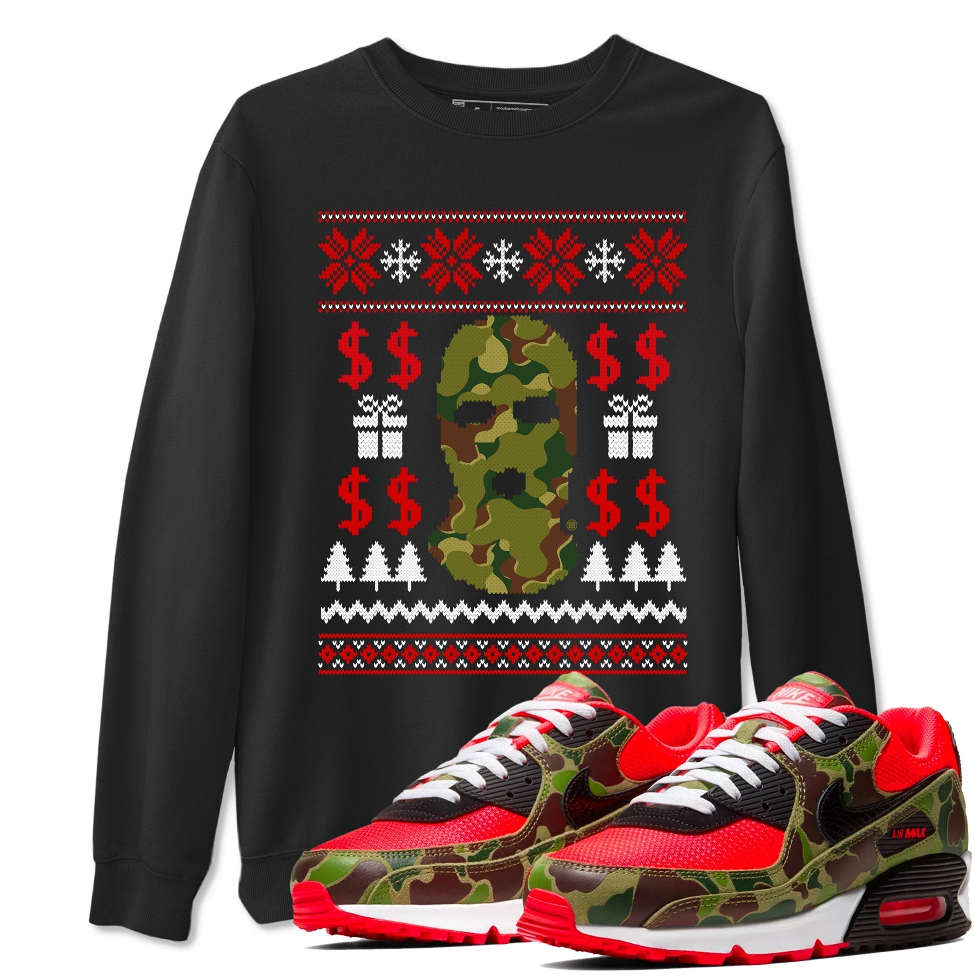 Gangster Ugly Sweater snkmatch Tees - Air Max 90 Reverse Duck Camo