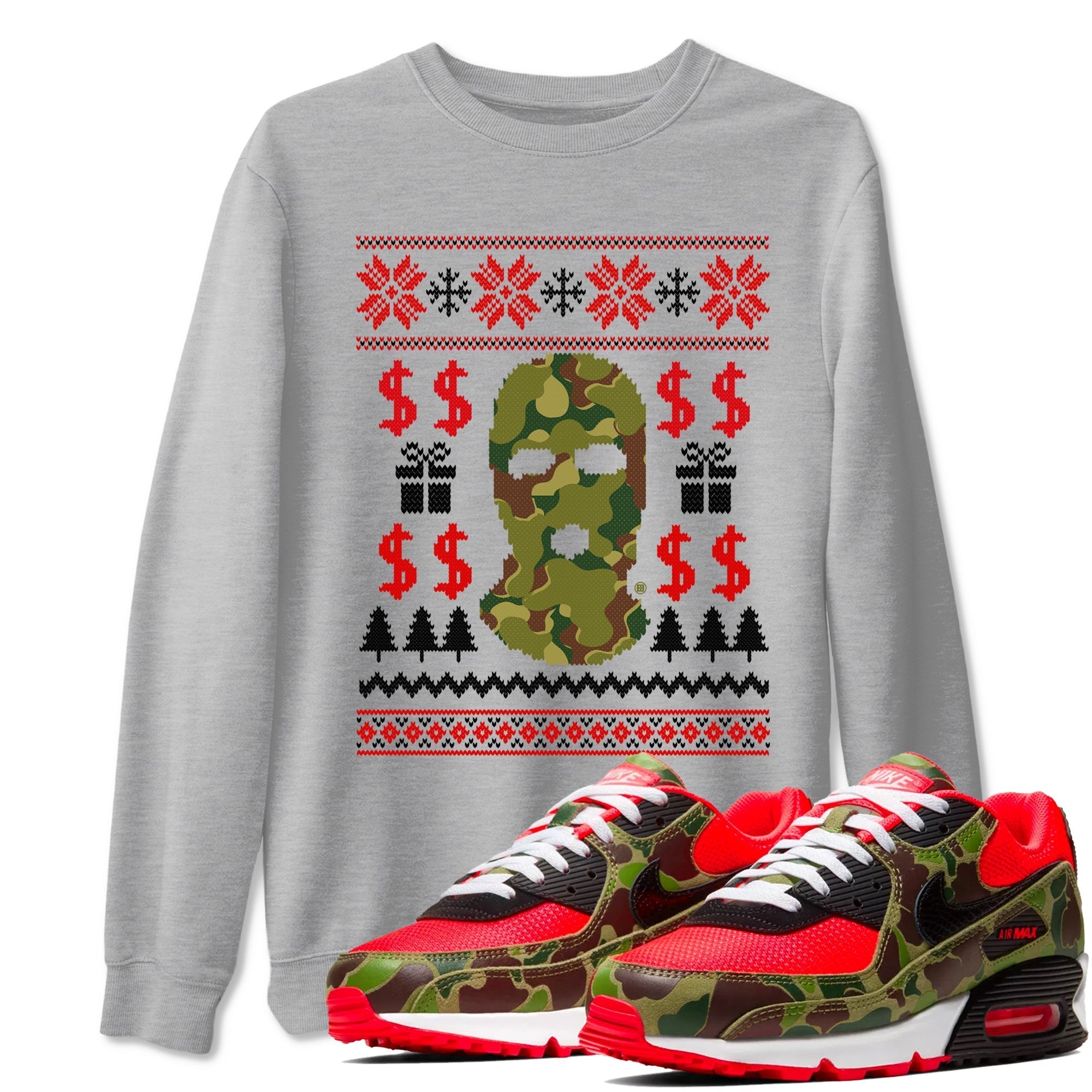 Gangster Ugly Sweater snkmatch Tees - Air Max 90 Reverse Duck Camo