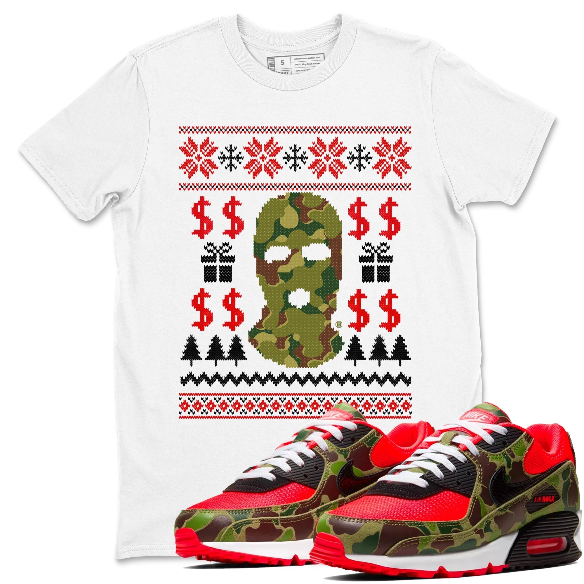 Gangster Ugly Sweater snkmatch Tees - Air Max 90 Reverse Duck Camo