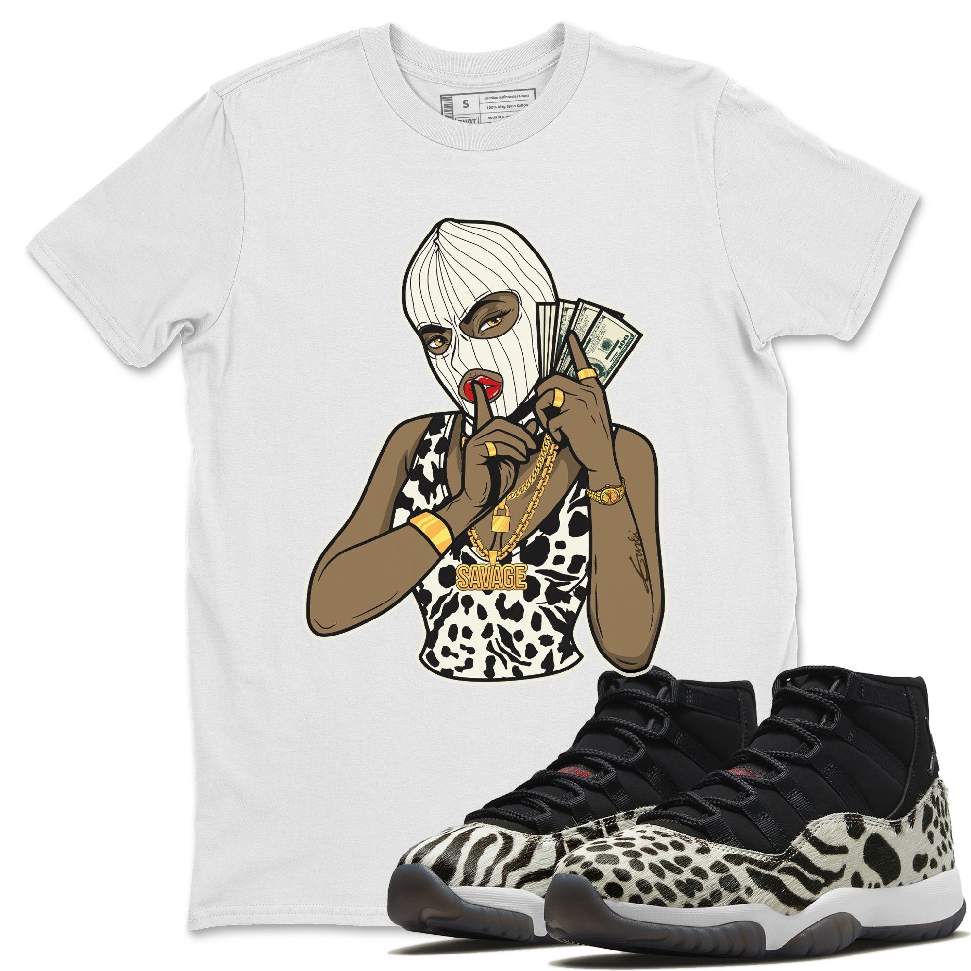 Gangster Women Unisex Tops - Air Jordan 11 Animal Instinct