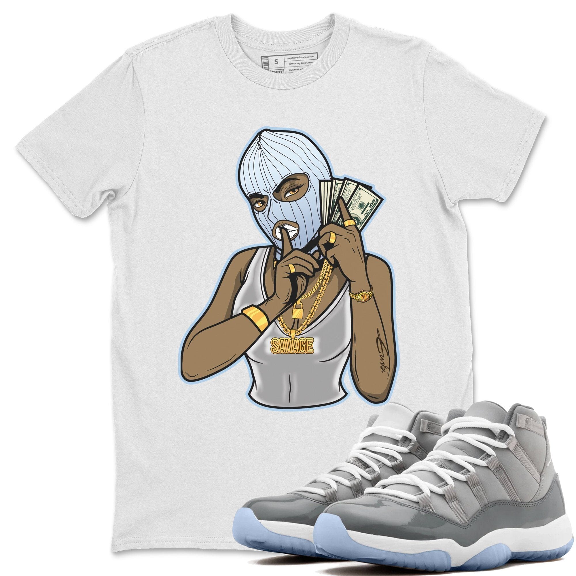 Gangster Women Unisex Tops - Air Jordan 11 Cool Grey