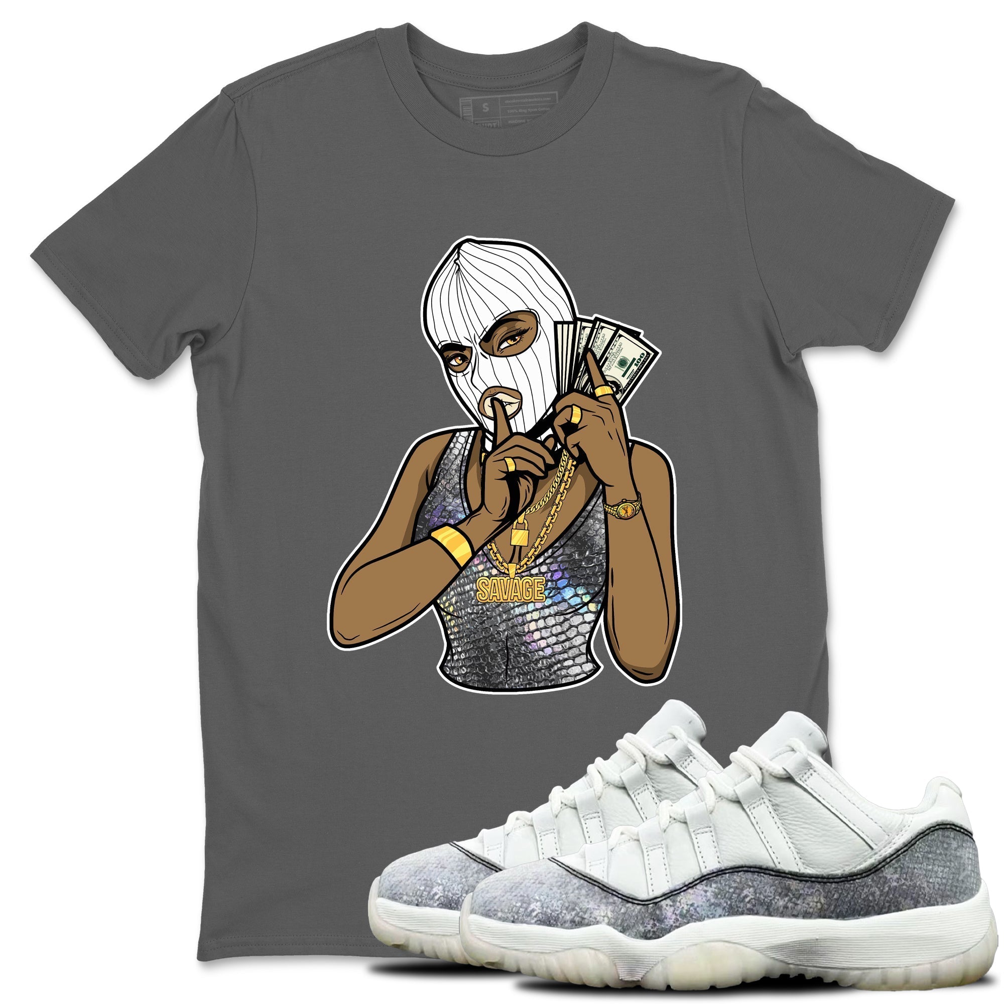 Gangster Women snkmatch Tees - Air Jordan 11 Year Of The Snake