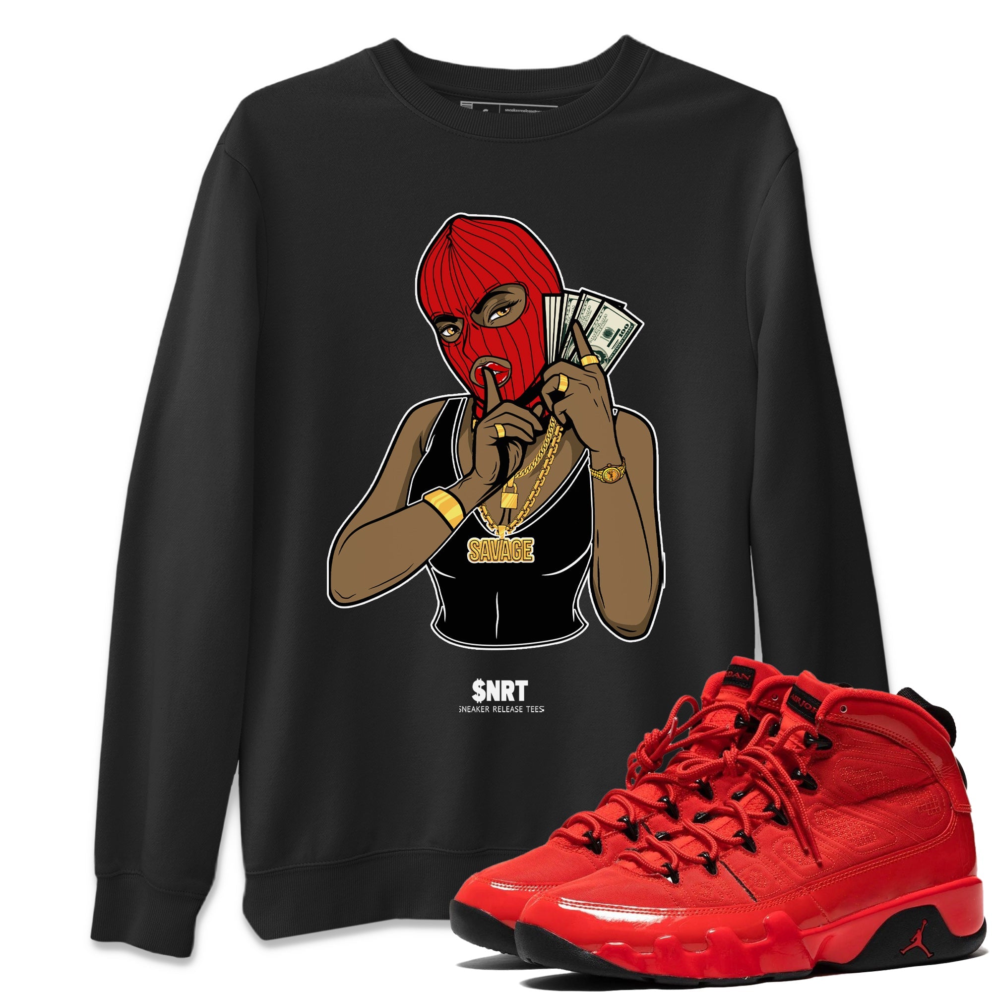 Gangster Women Unisex Tops - Air Jordan 9 Chile Red