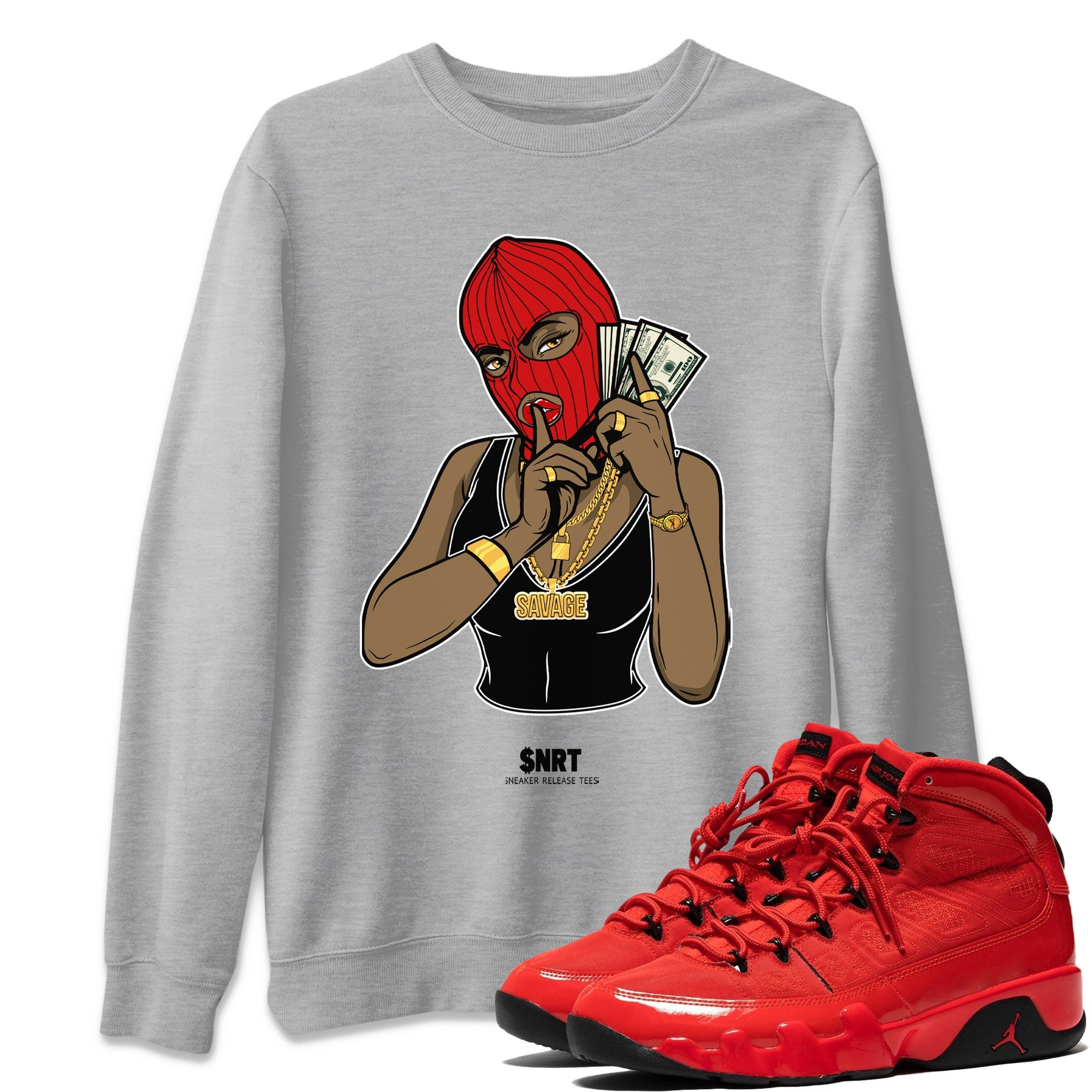 Gangster Women Unisex Tops - Air Jordan 9 Chile Red