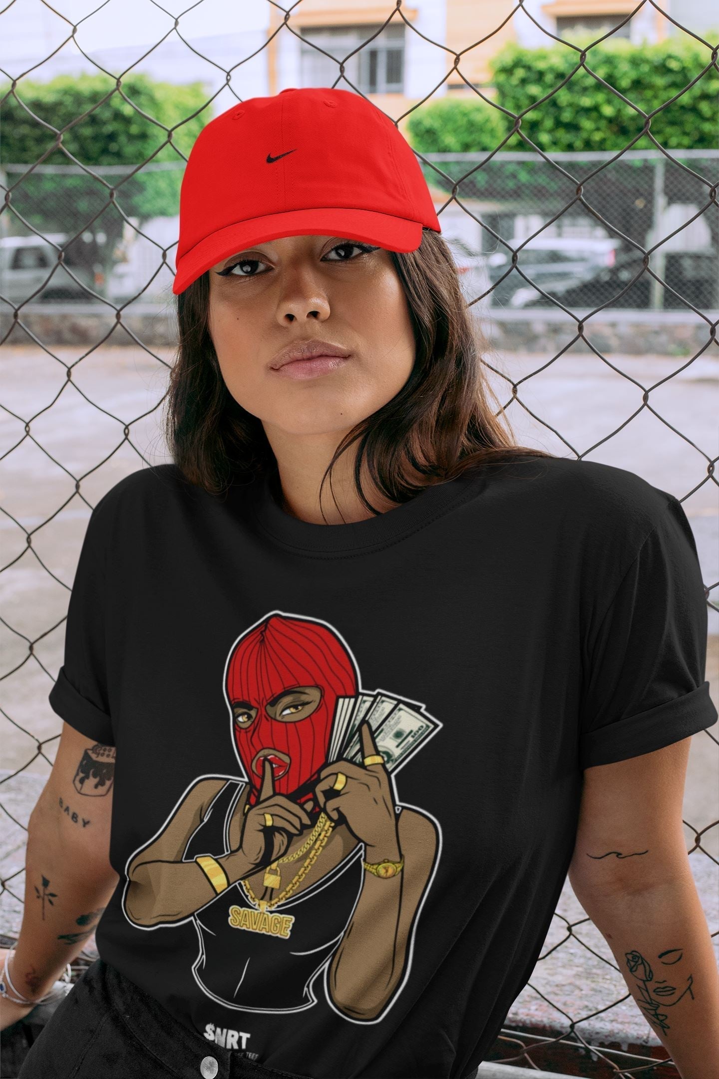 Gangster Women Unisex Tops - Air Jordan 9 Chile Red
