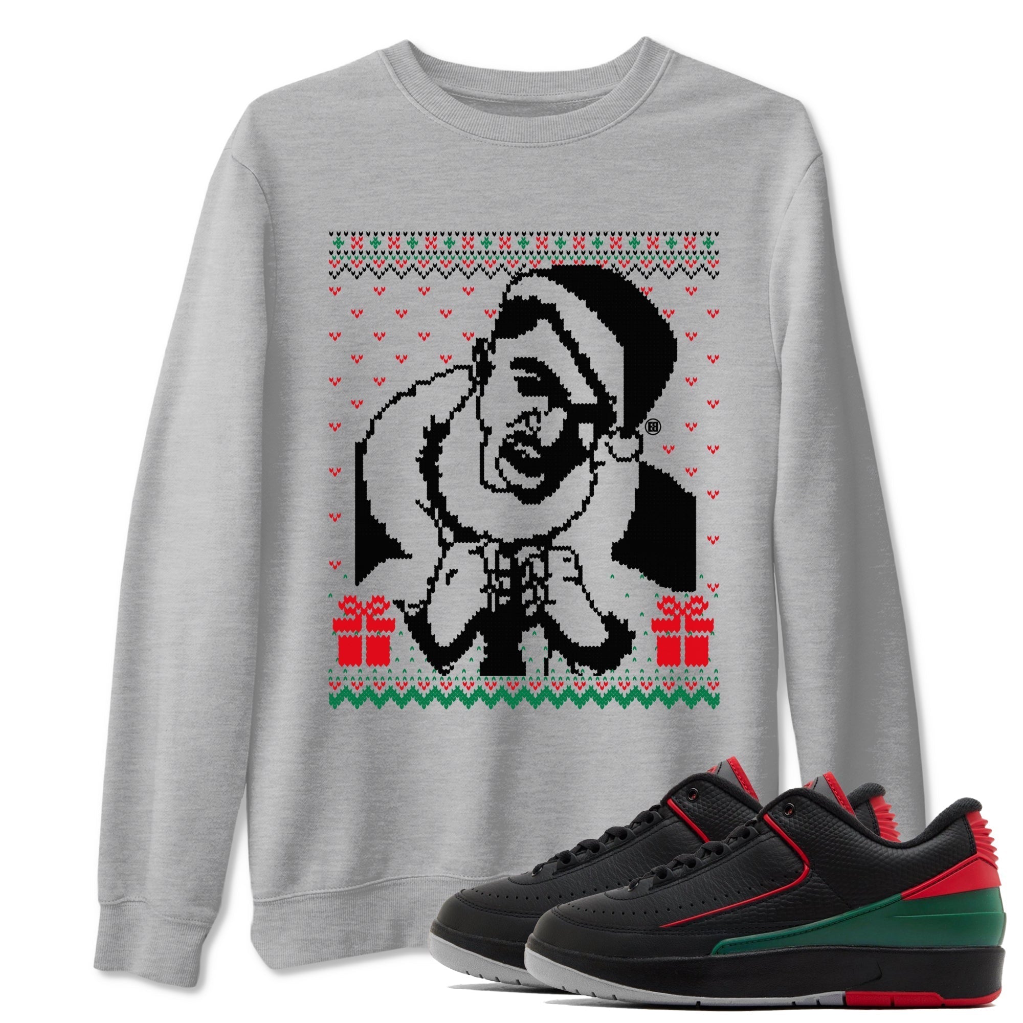 Gangster Wrapper snkmatch Tees - Air Jordan 2 Christmas