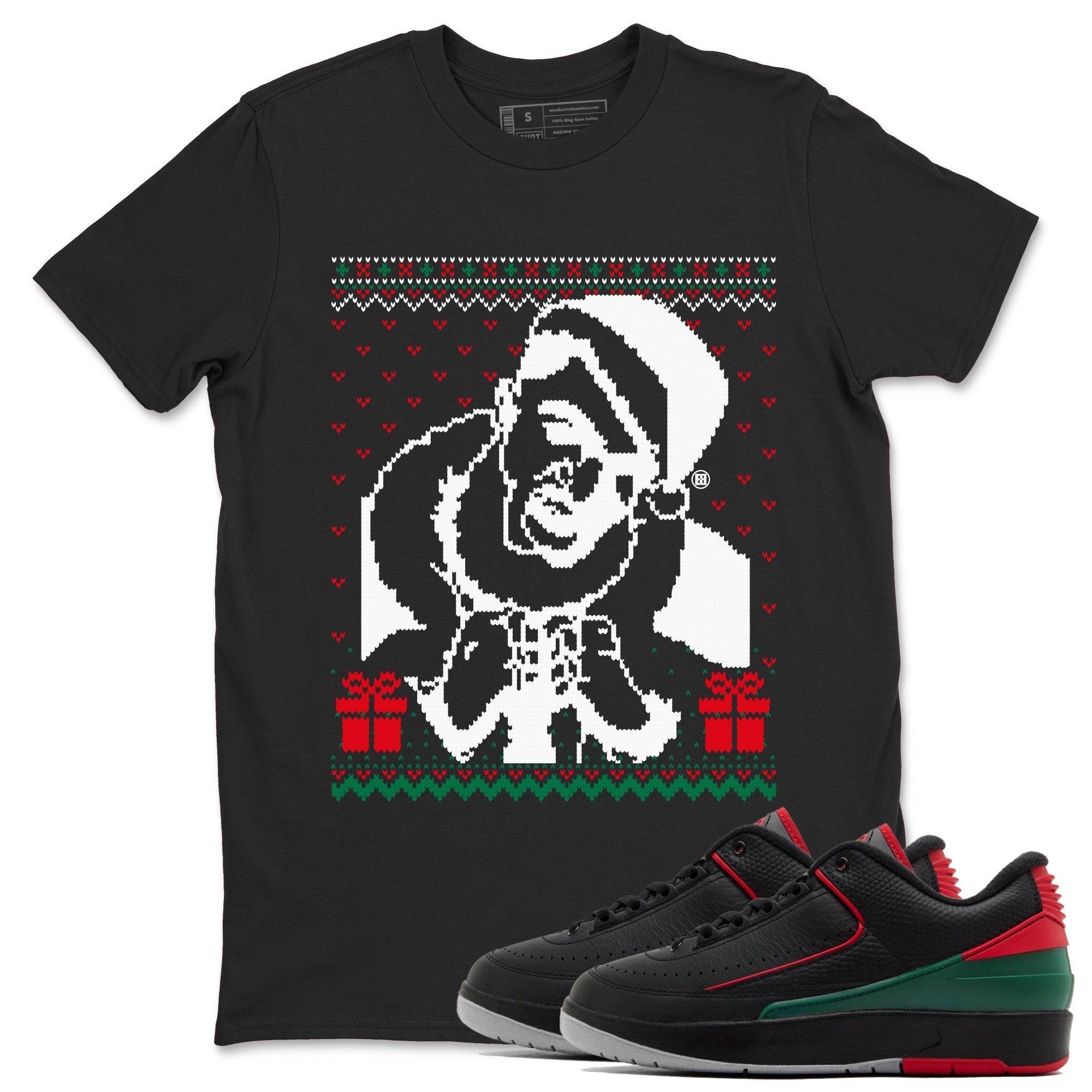 Gangster Wrapper snkmatch Tees - Air Jordan 2 Christmas