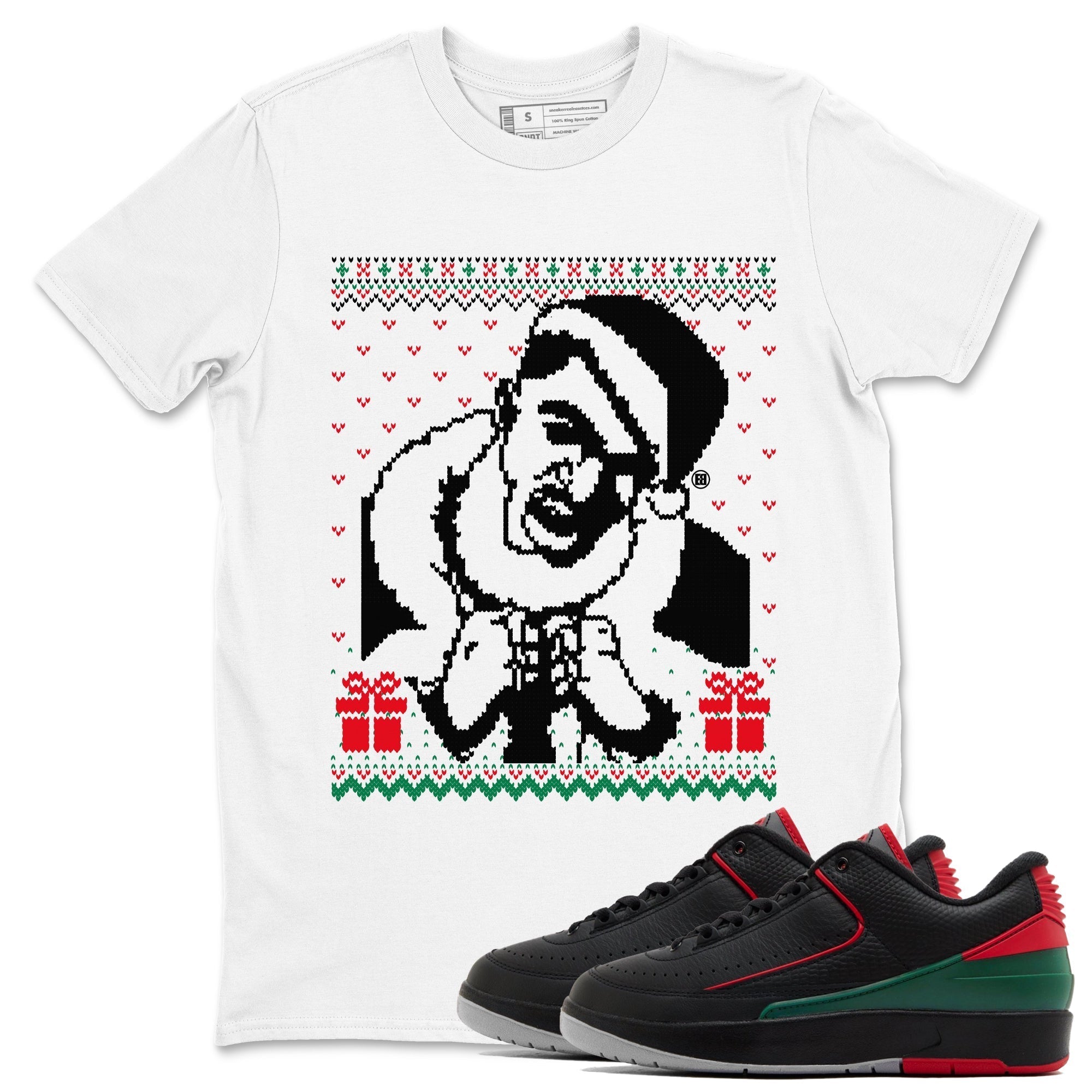 Gangster Wrapper snkmatch Tees - Air Jordan 2 Christmas