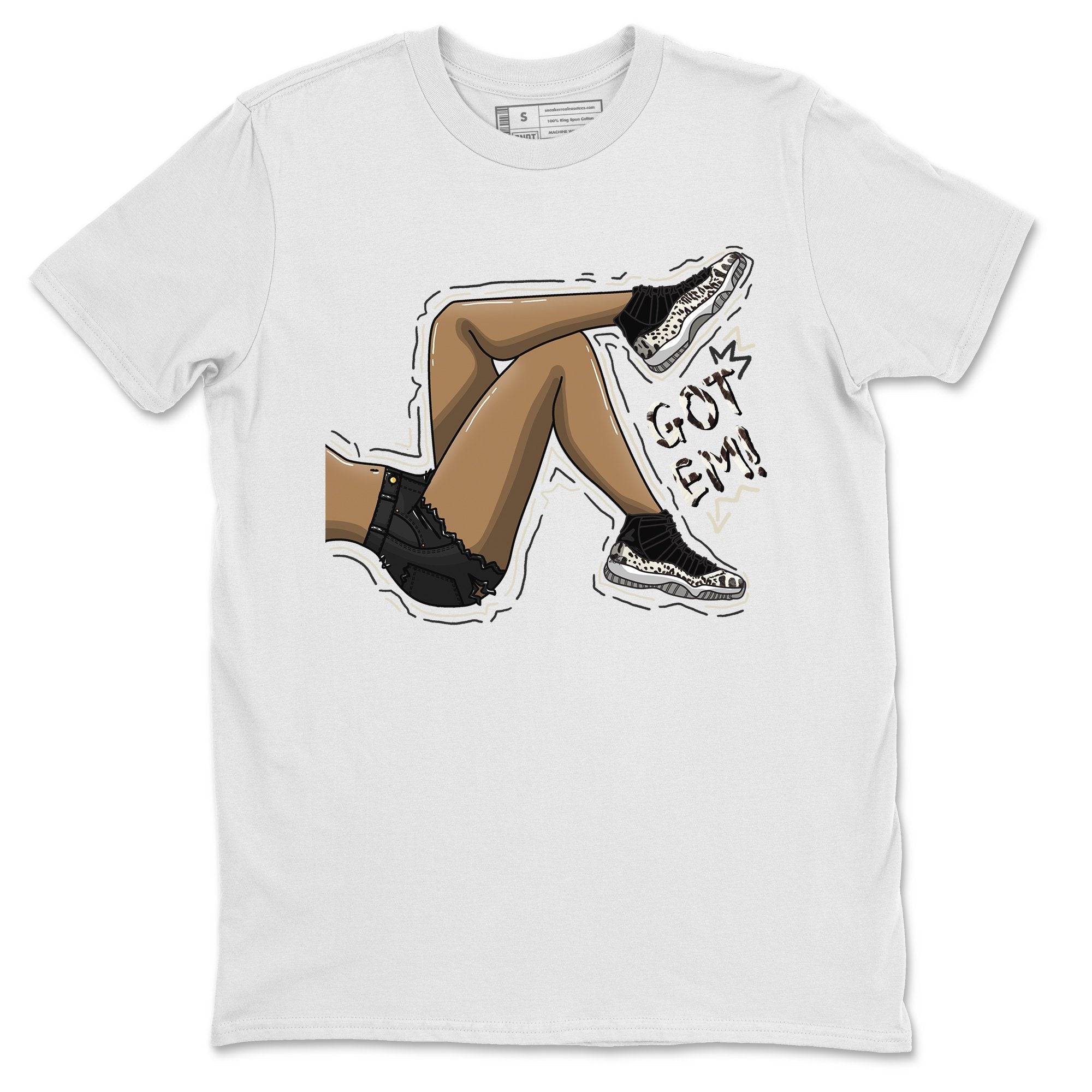 Get Em Legs Unisex Tops - Air Jordan 11 Animal Instinct