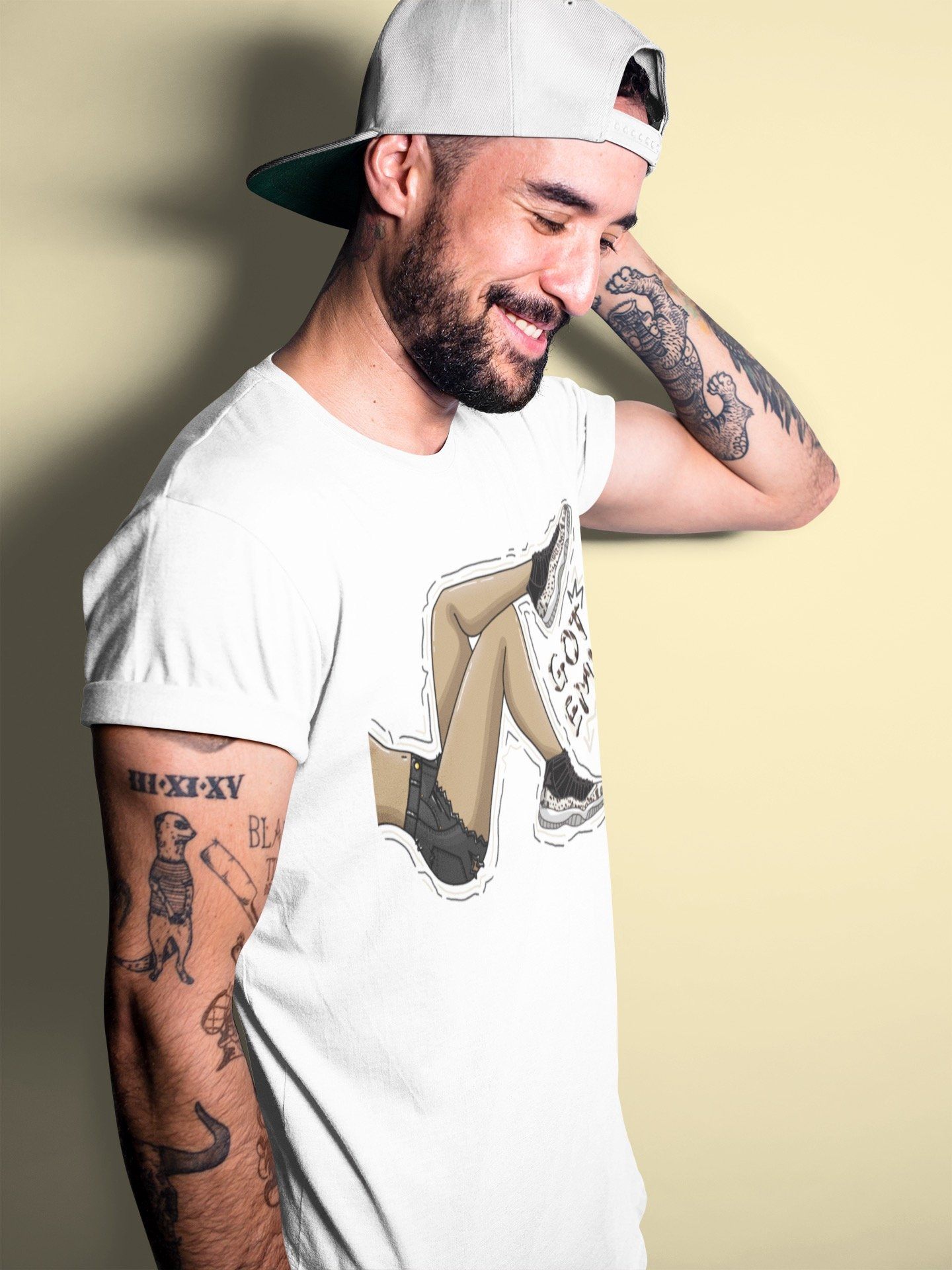 Get Em Legs Unisex Tops - Air Jordan 11 Animal Instinct