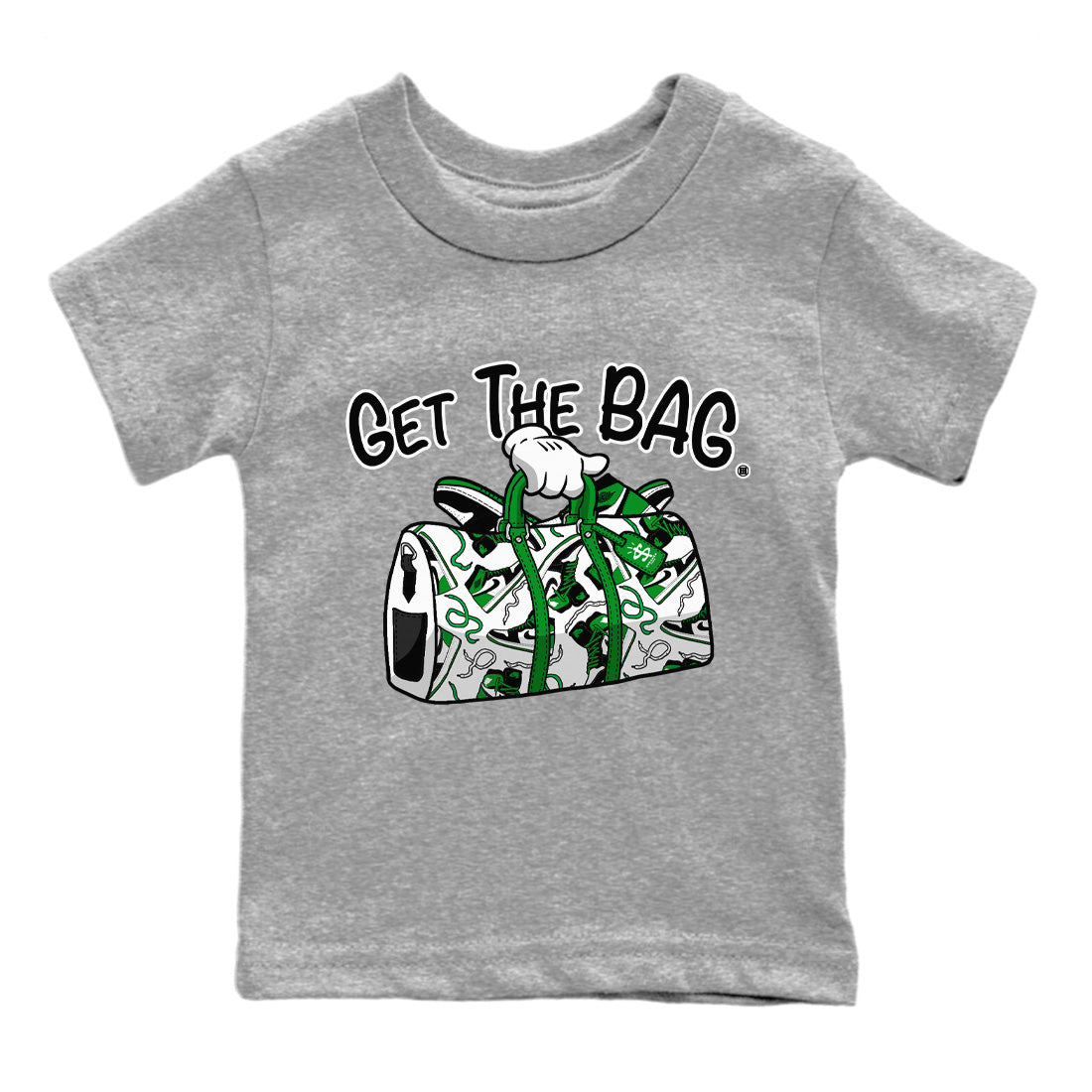 Get The Bag Kids Tops - Air Jordan 1 Celtics