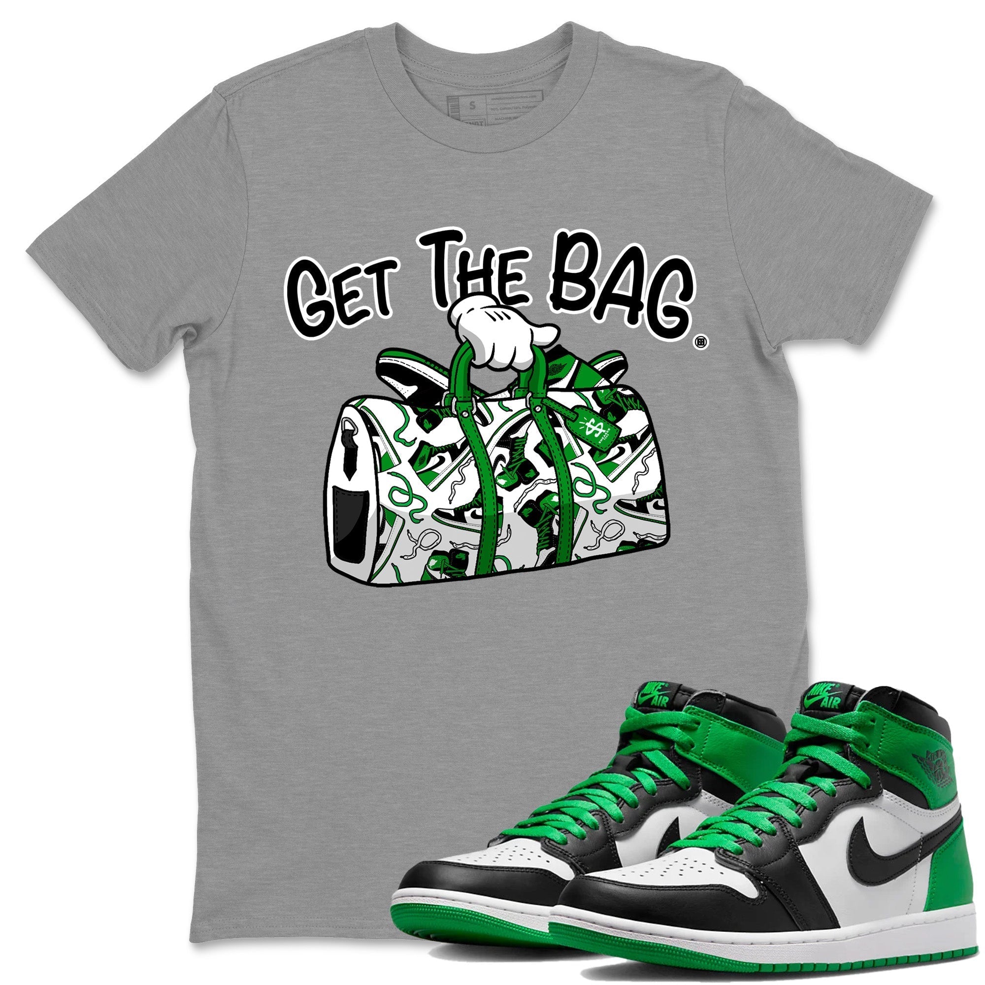 Get The Bag Unisex Tops - Air Jordan 1 Celtics