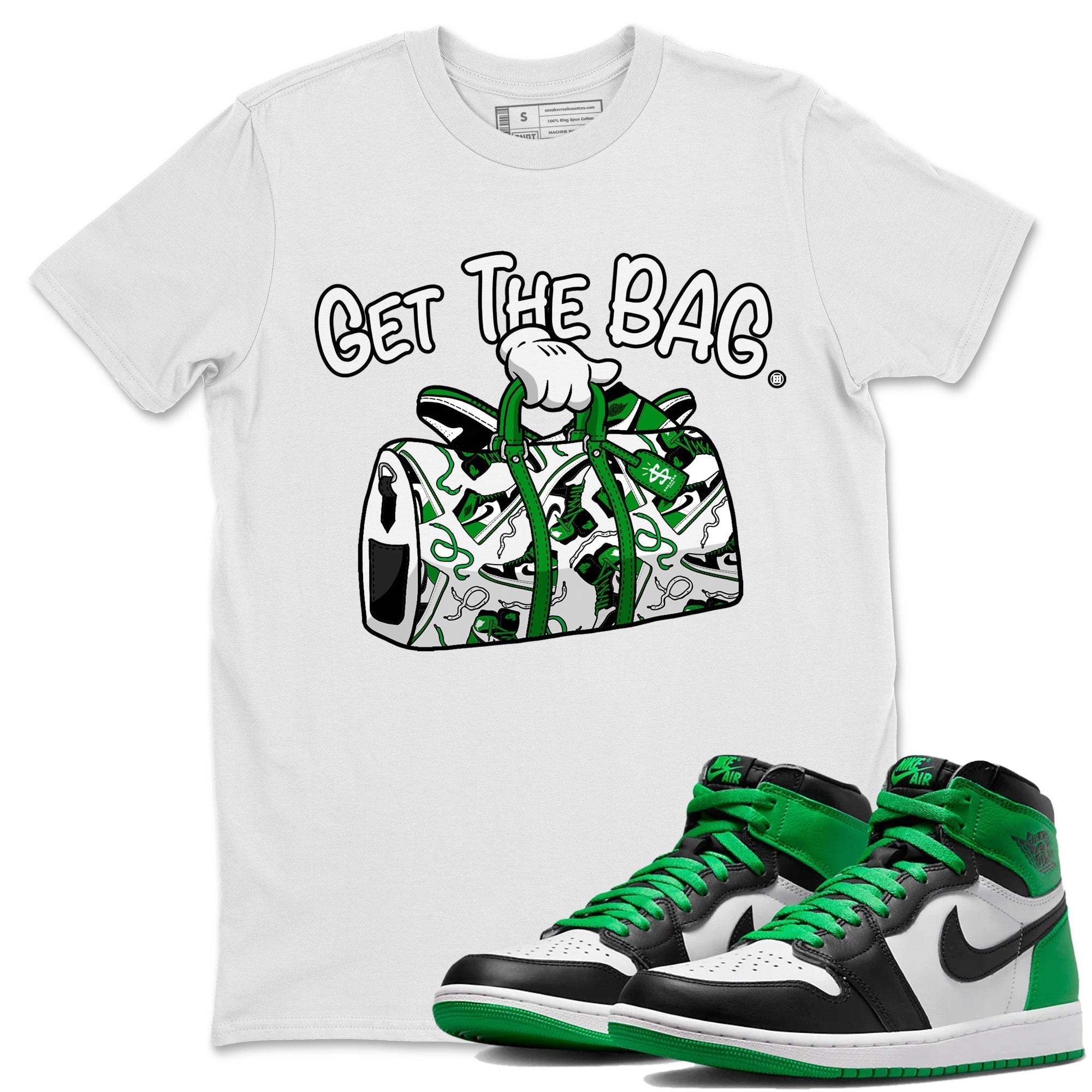 Get The Bag Unisex Tops - Air Jordan 1 Celtics