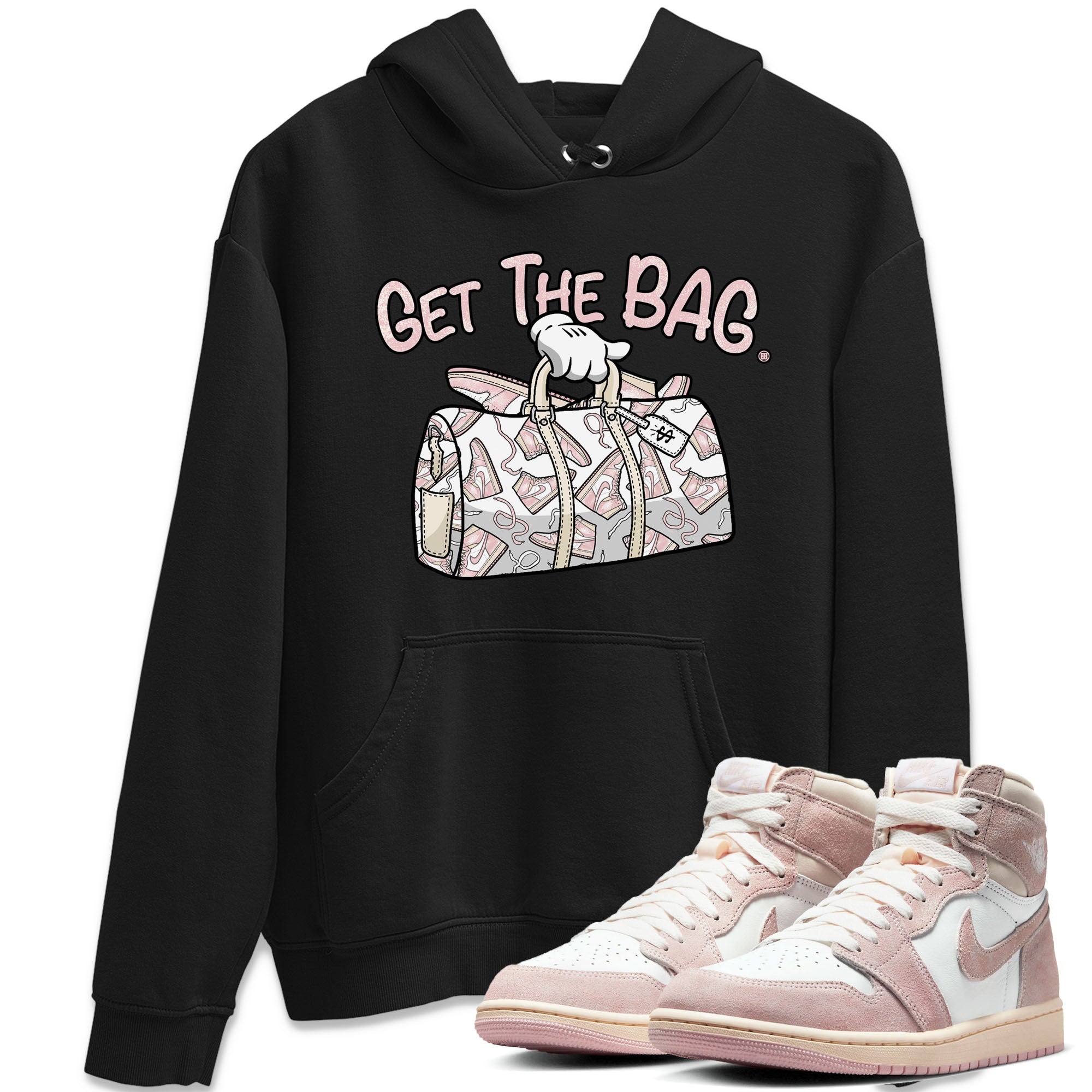 Get The Bag Unisex Tops - Air Jordan 1 Washed Pink