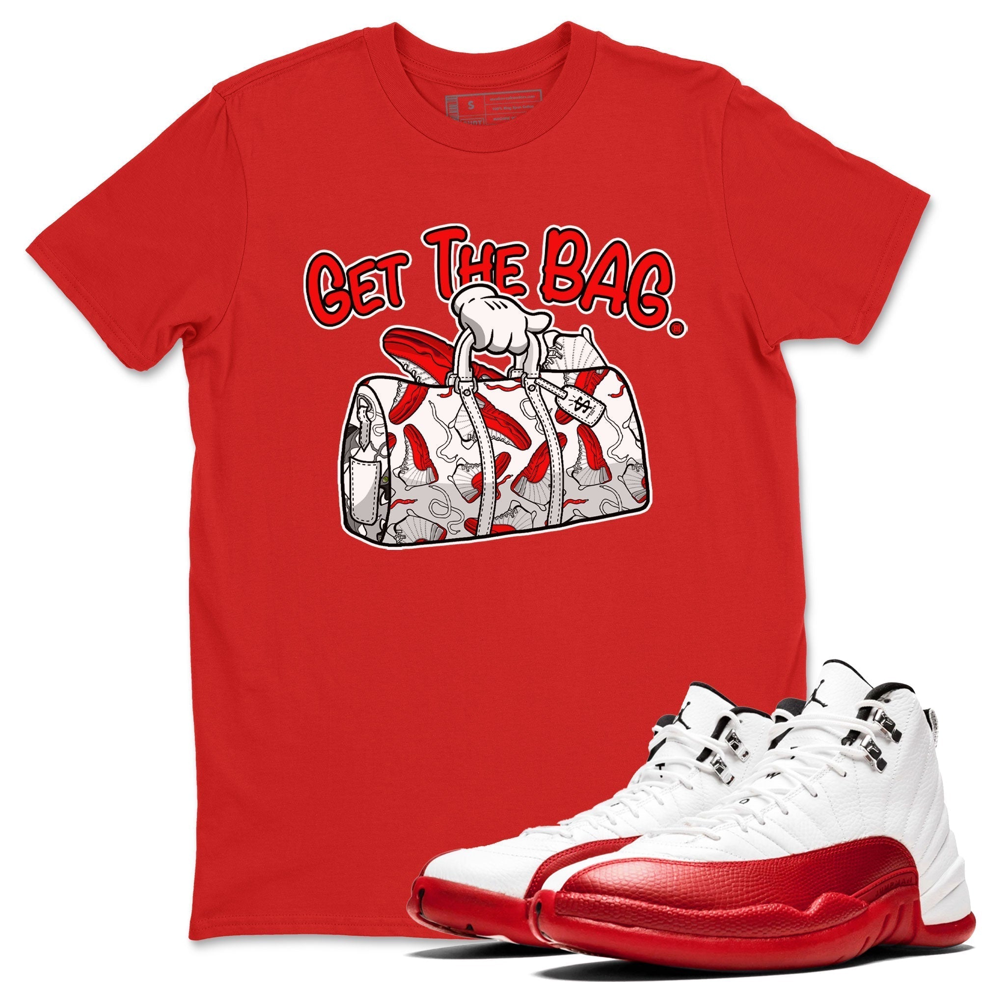 Get The Bag snkmatch Tee - Air Jordan 12 Cherry