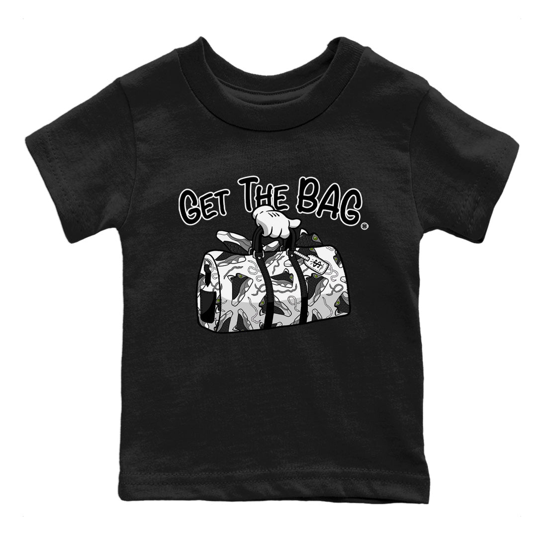 Get The Bag Kids Tops - Air Jordan 13 Black Flint