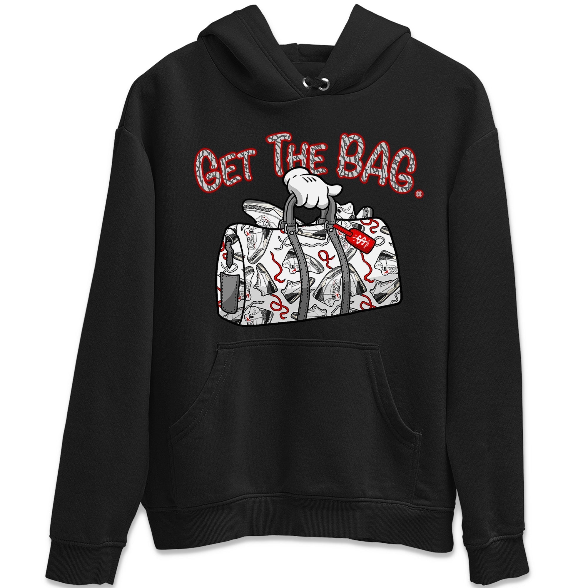 Get The Bag Unisex Tops - Air Jordan 3 White Cement
