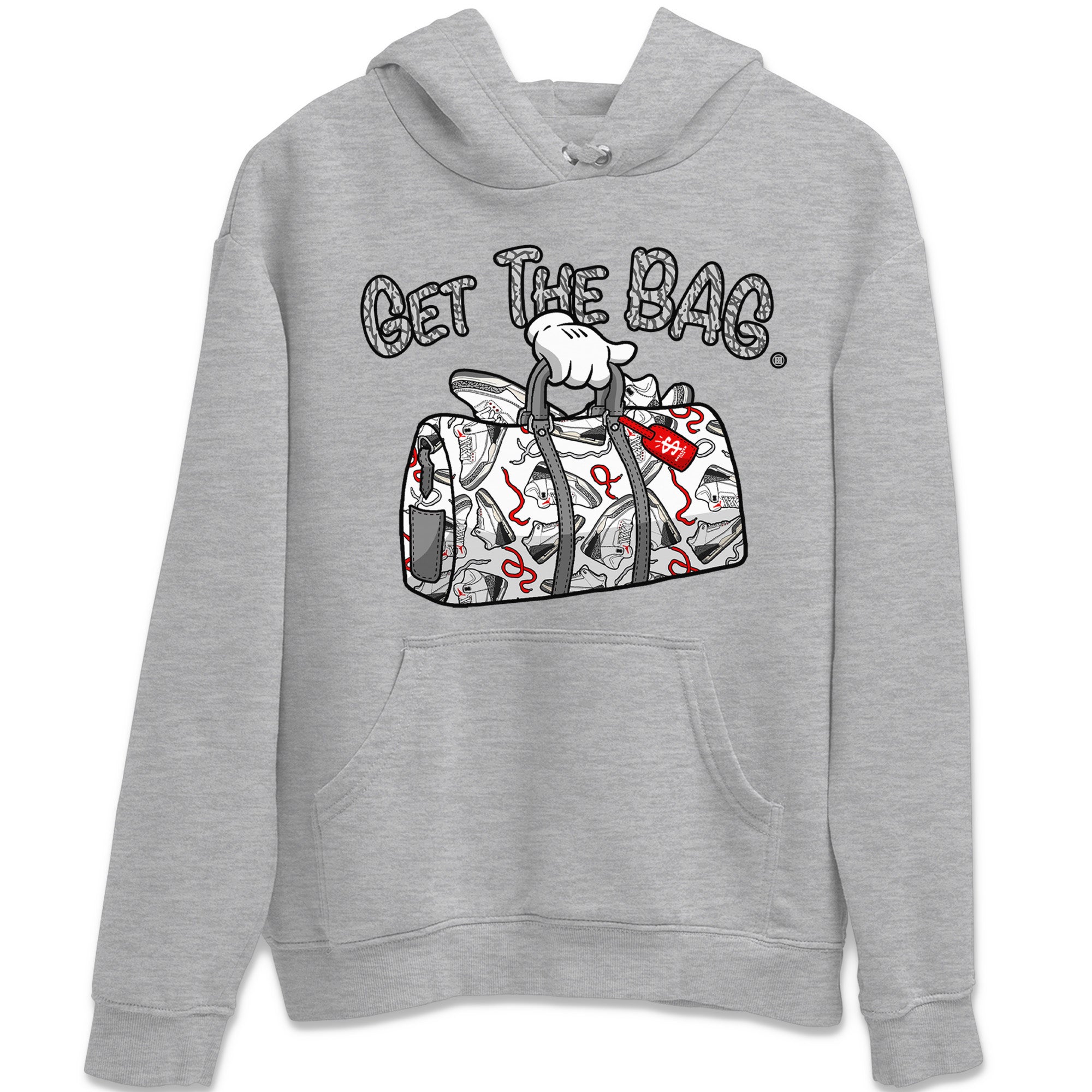 Get The Bag Unisex Tops - Air Jordan 3 White Cement